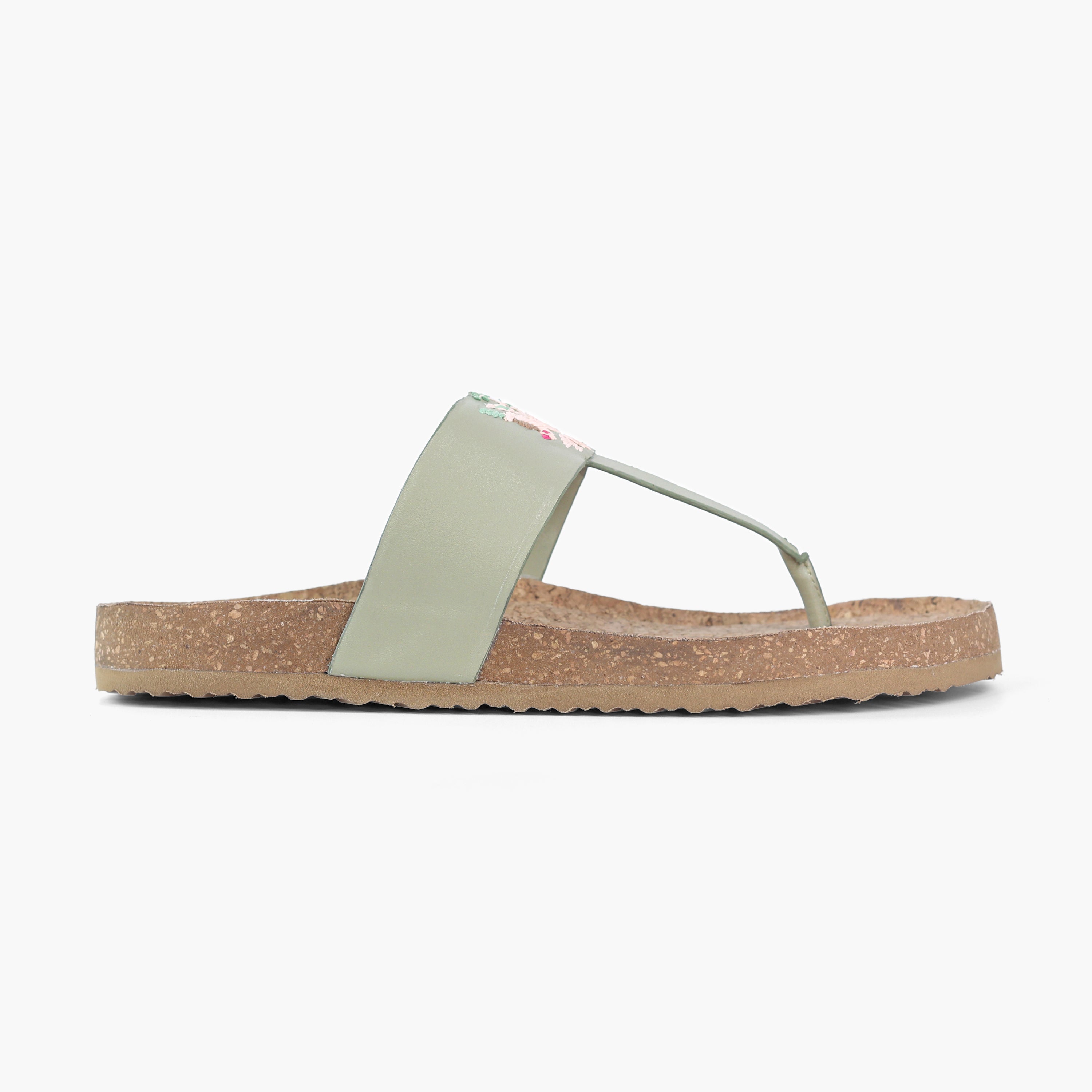 Sage Green Mithu Slides