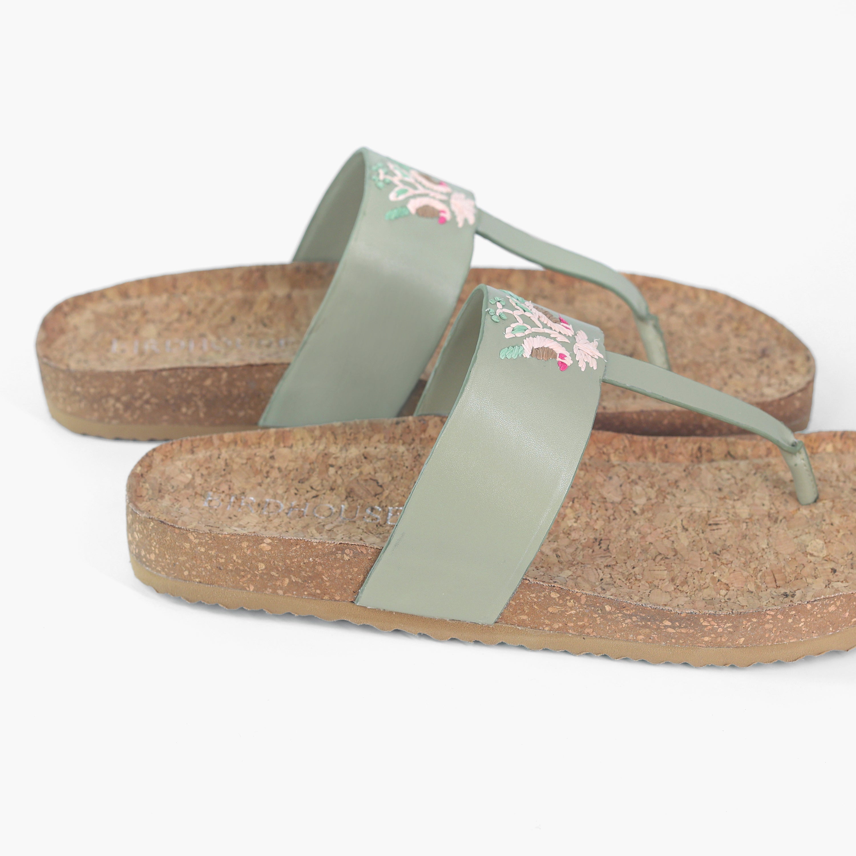Sage Green Mithu Slides