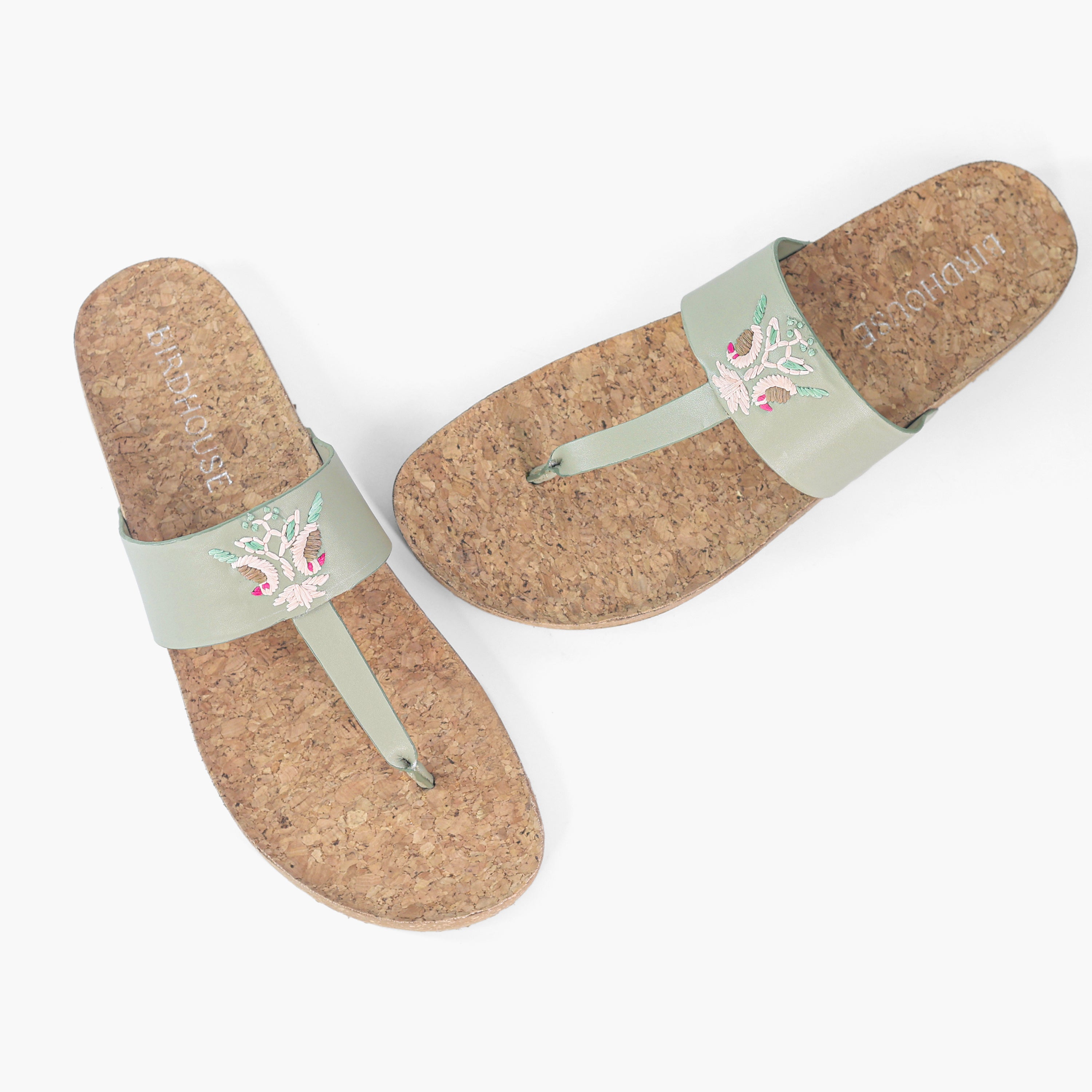 Sage Green Mithu Slides