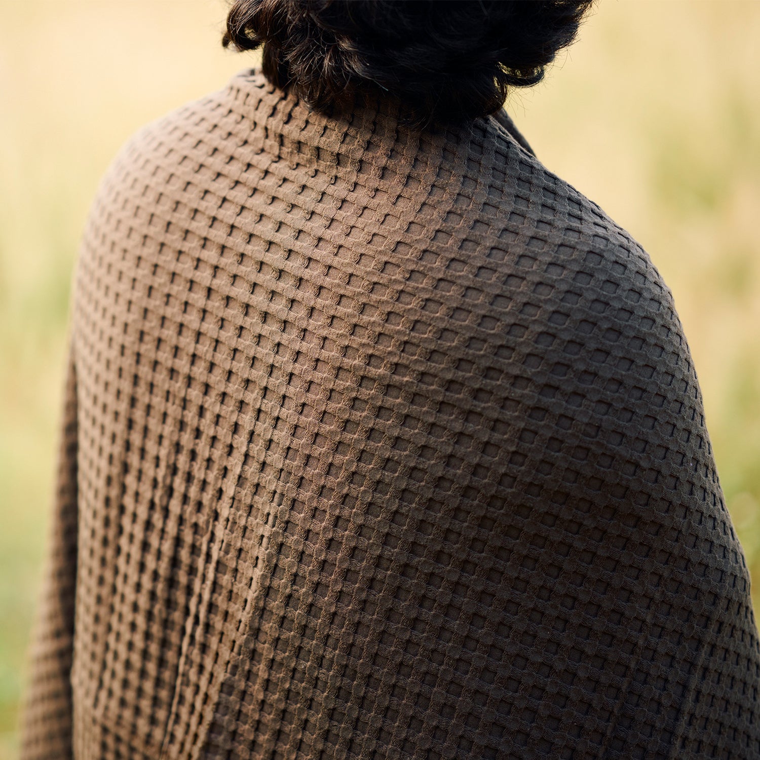 Beehive Cotton Bamboo Waffle XL Bath Towel