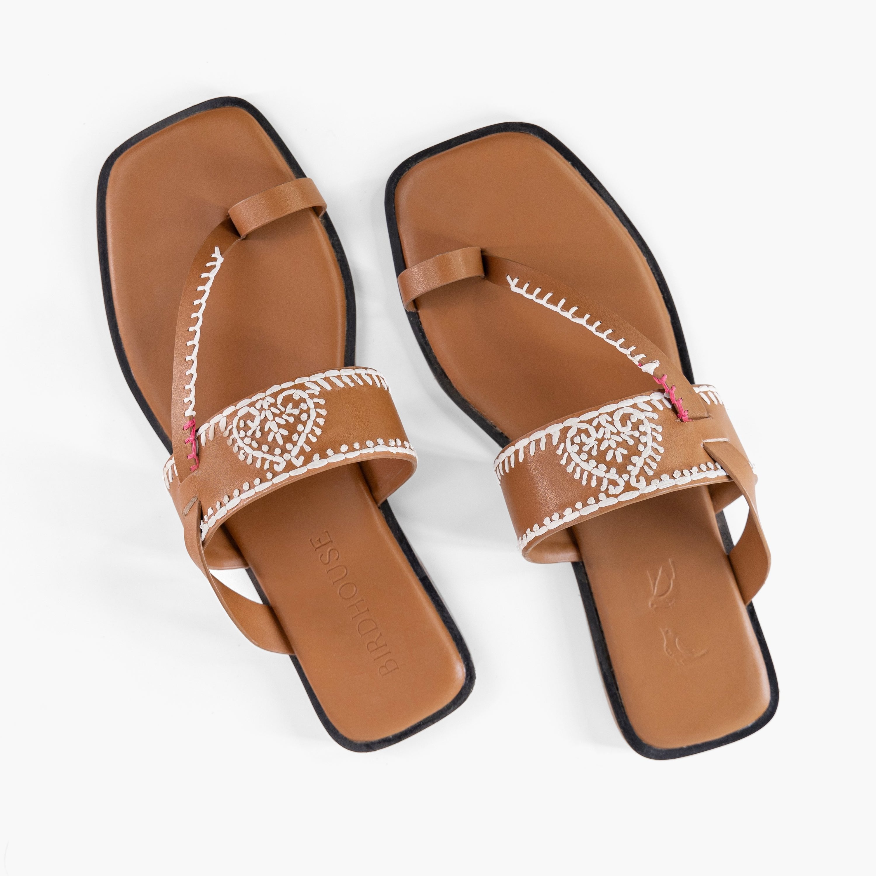 Dark Tan Aangan Flats