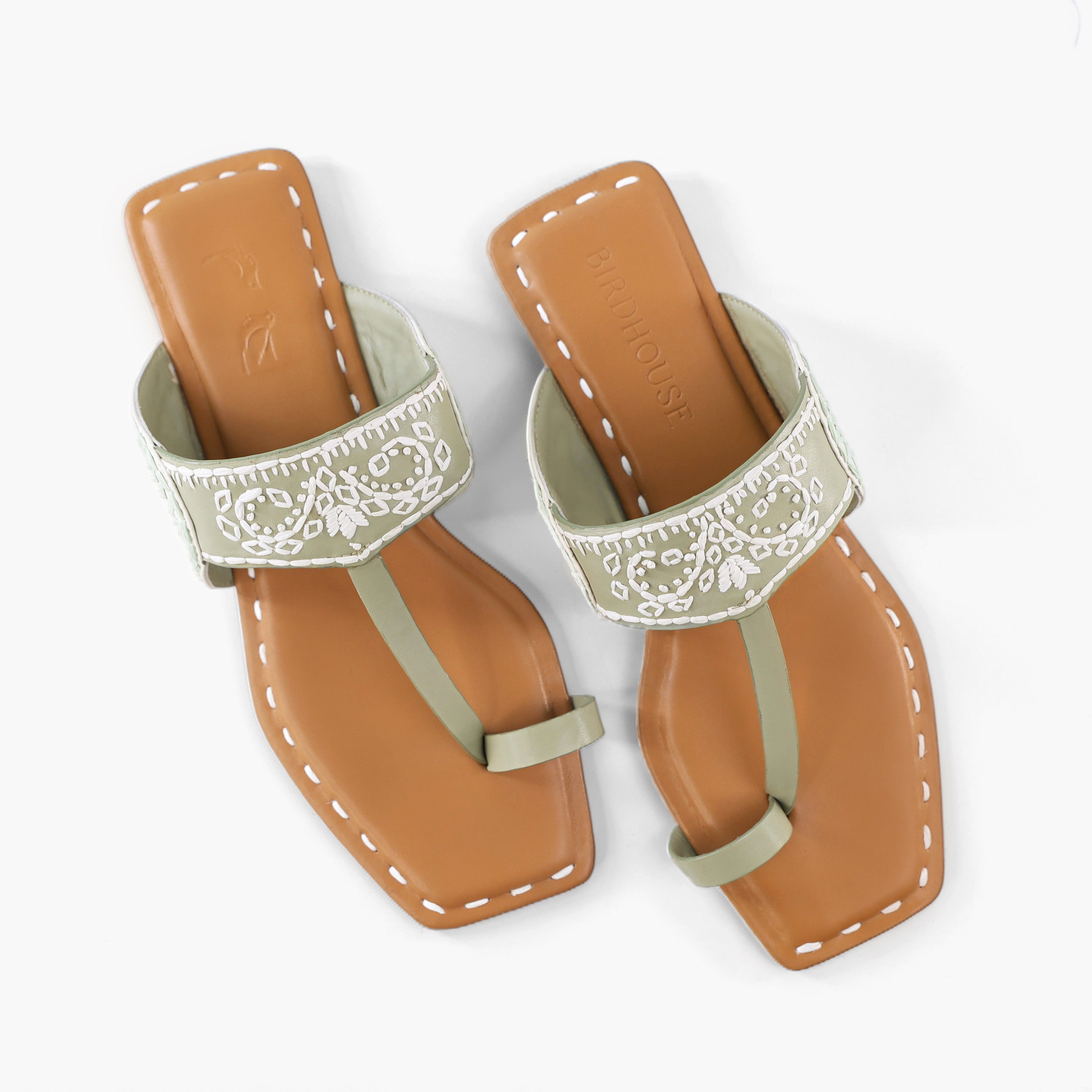 Sage Green Mandana Flats