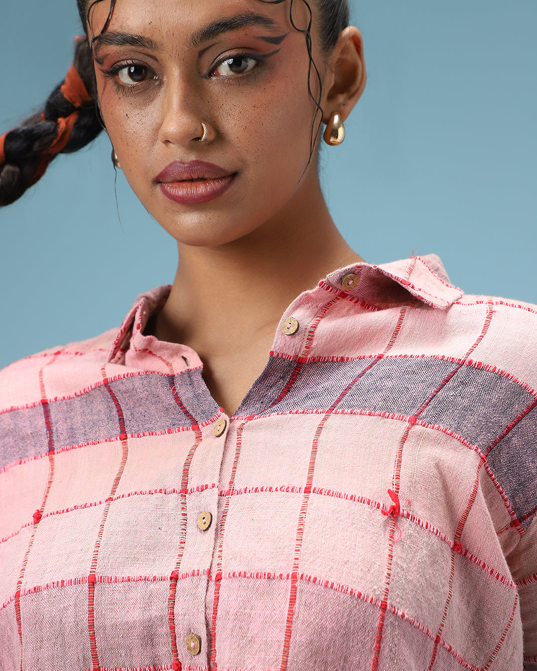 The Pink Flush Half- Sleeved Shirt