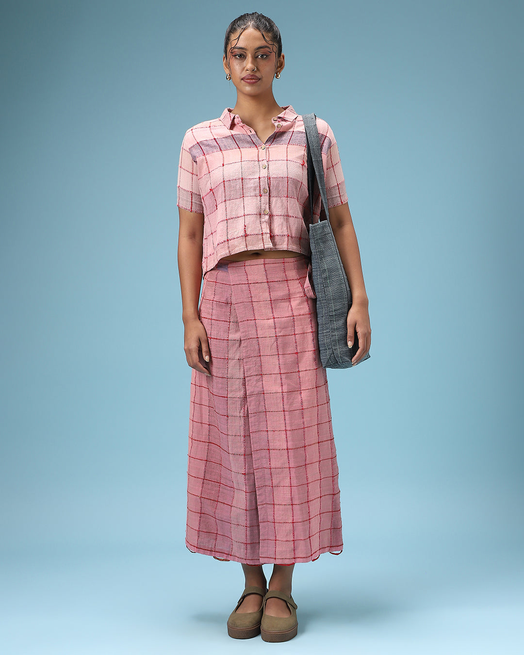 The Pink Flush Half- Sleeved Shirt