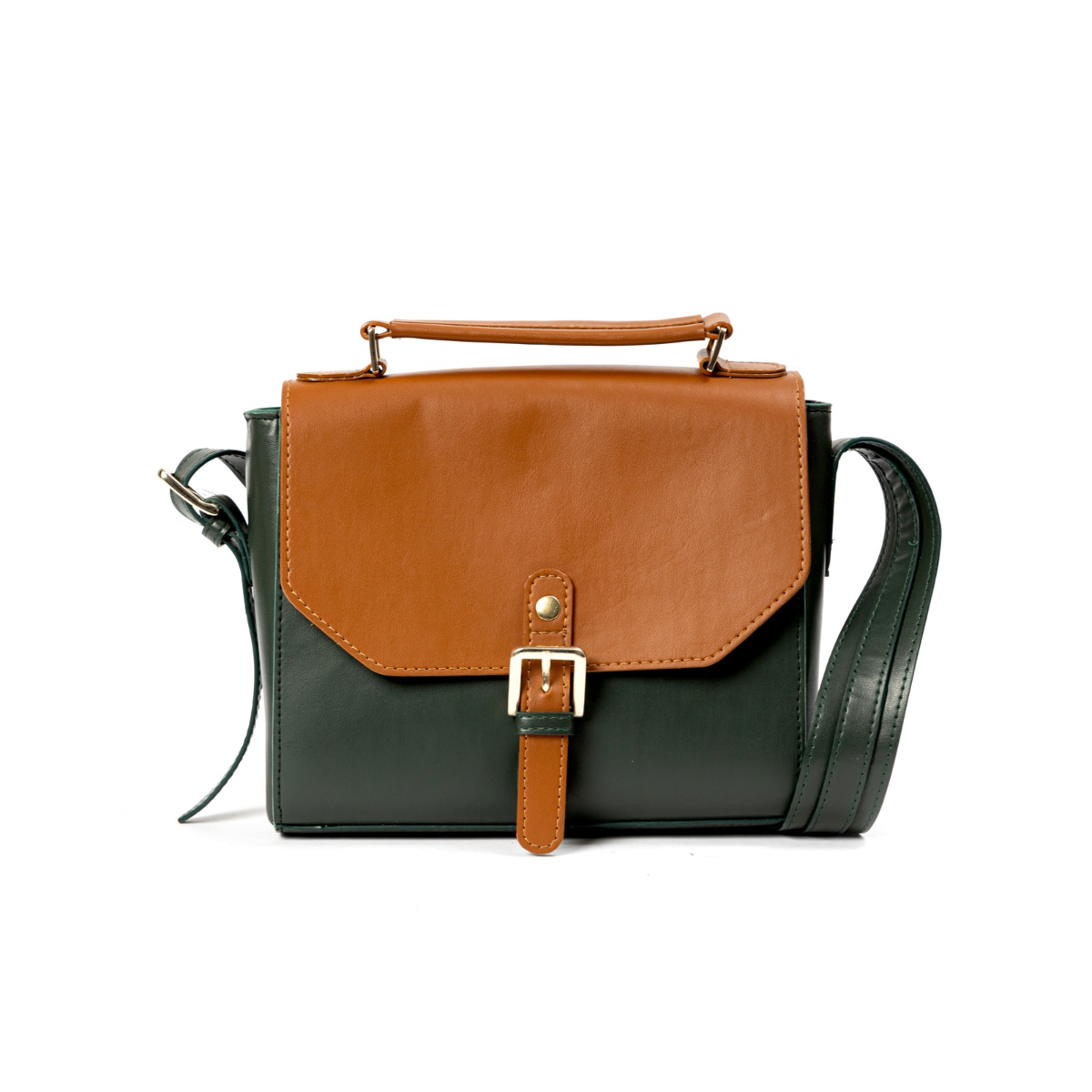 Juniper Vegan Leather Sling Bag - Green
