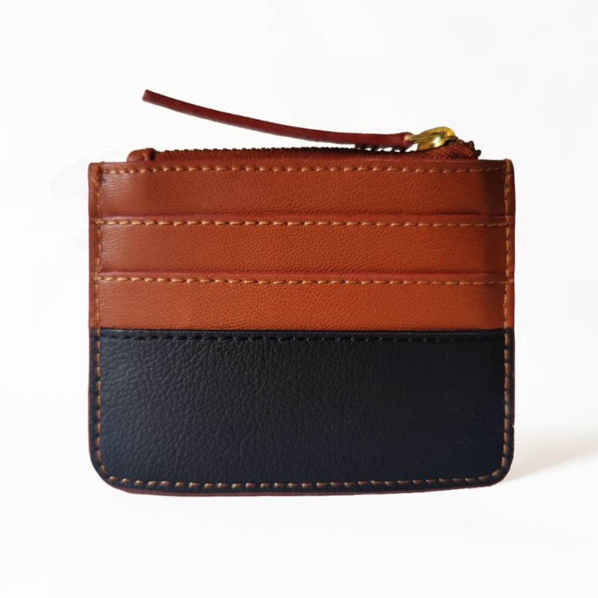 Iris Black and tan cardholder