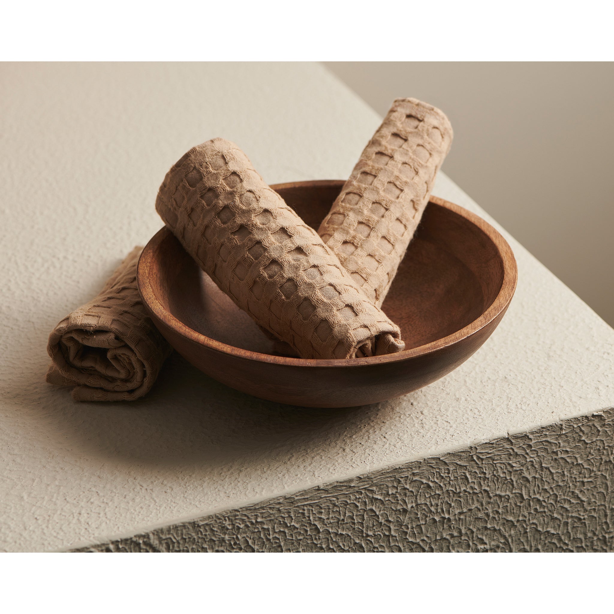 Pebble Cotton Waffle Towel