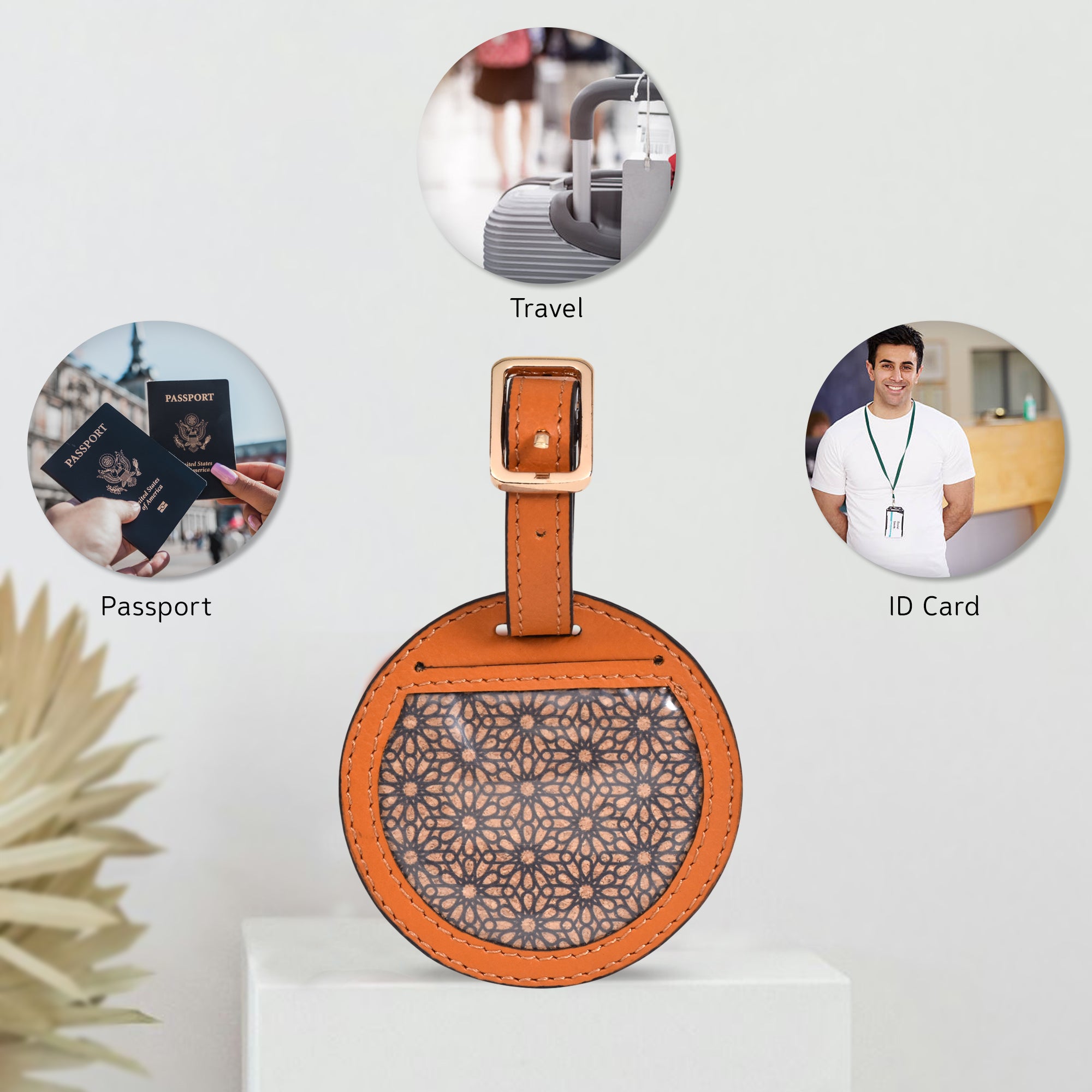 Travel Tag Round Shaped