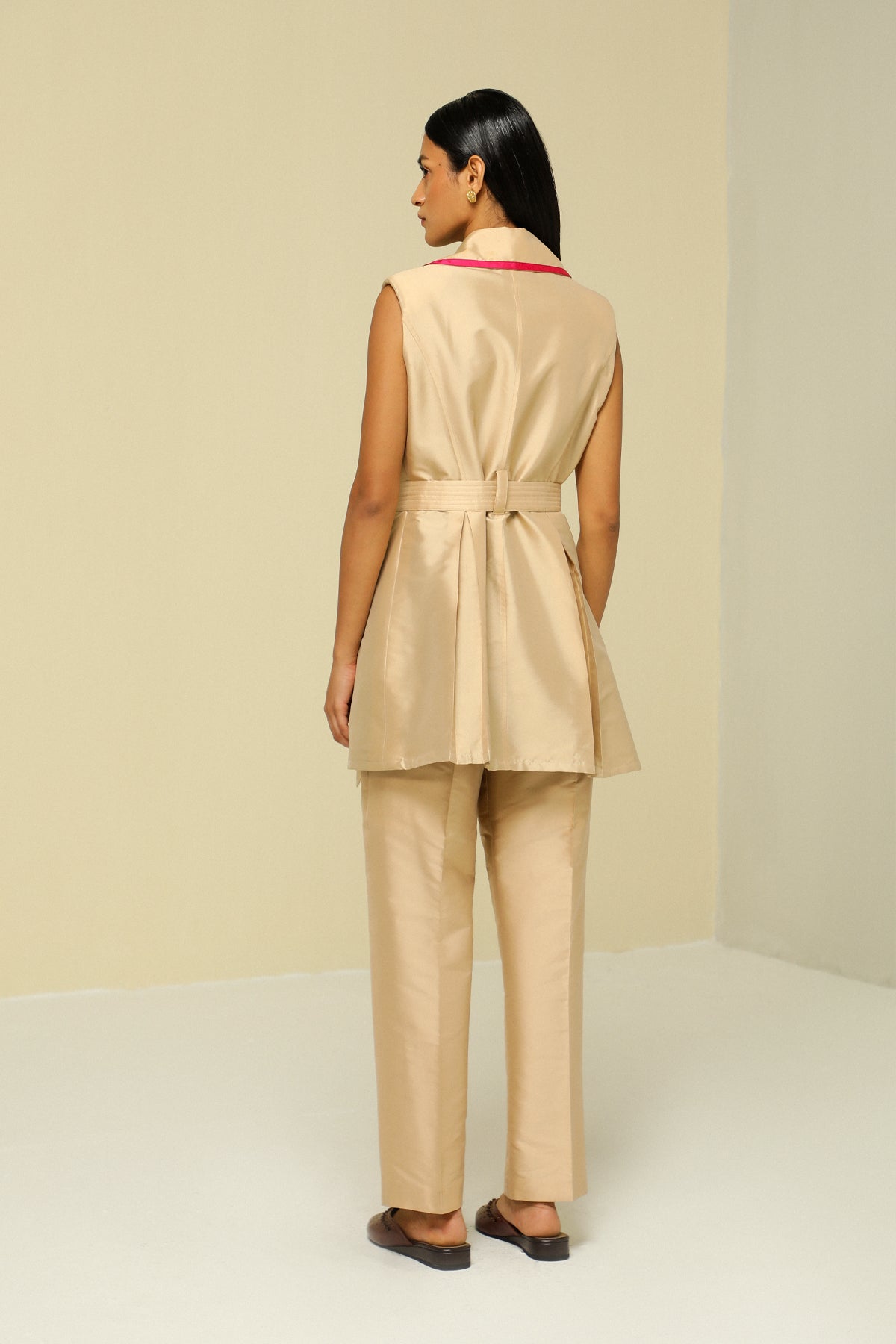 All Weather Gold Silk Dress