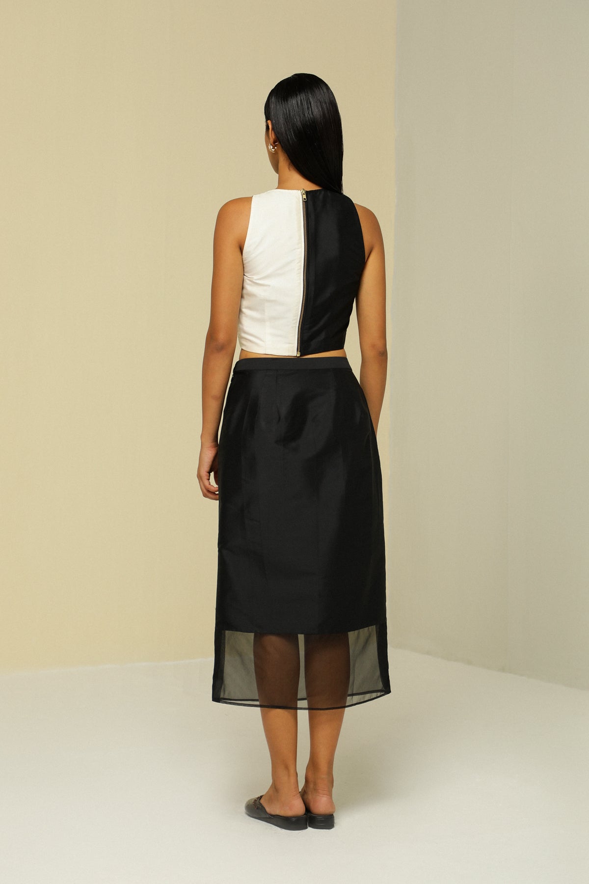 Black Silk Skirt