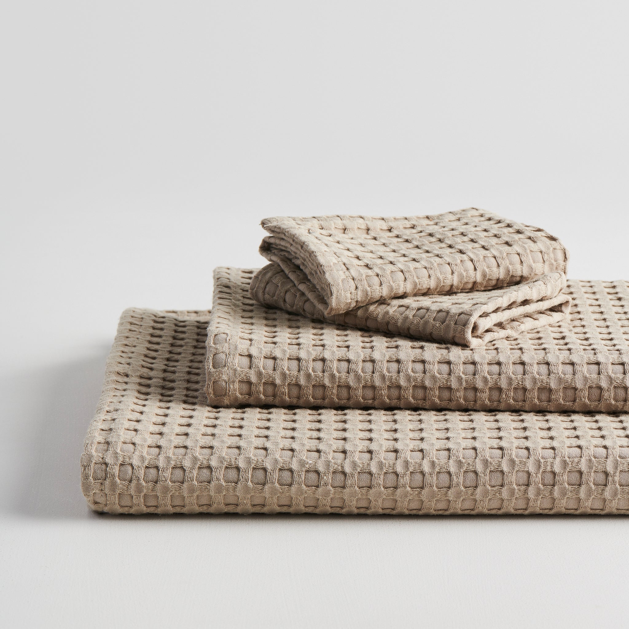 Beehive Cotton Bamboo Waffle Towel