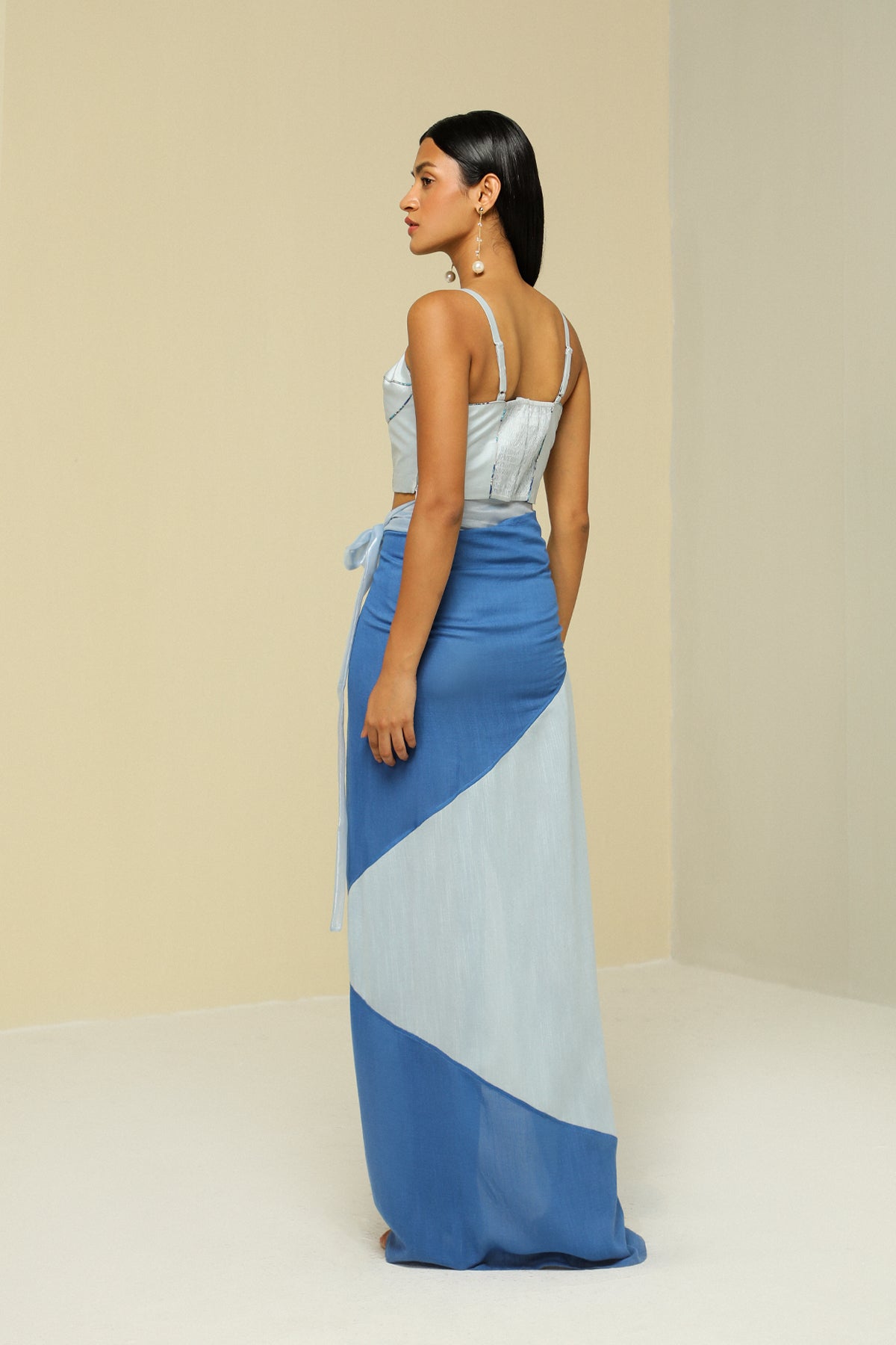 Ice Blue All Weather Silk Bustier