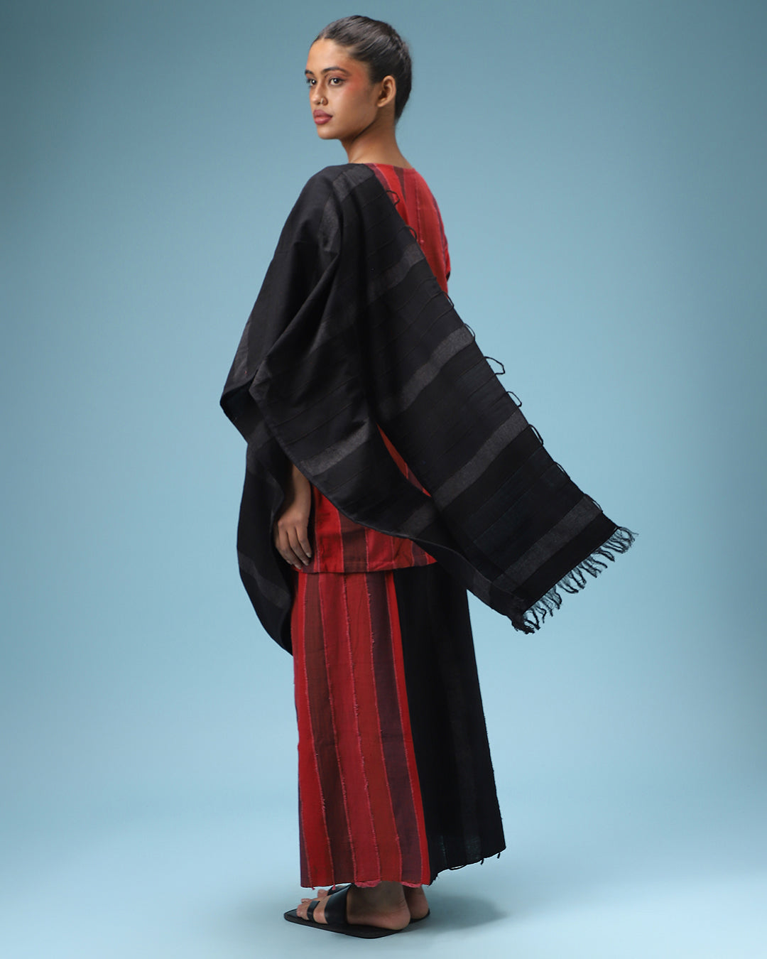 Deconstructed Black Sari