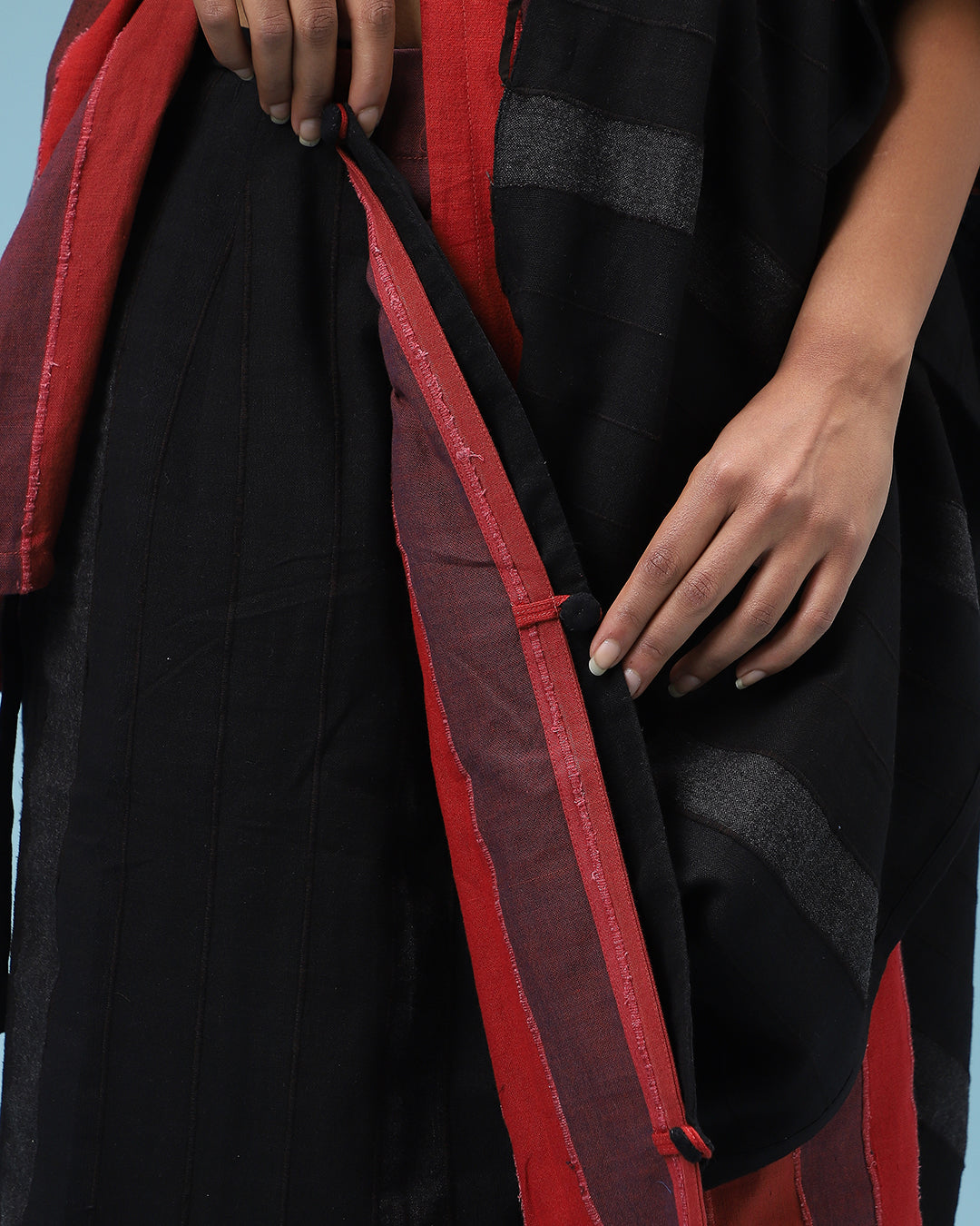 Deconstructed Black Sari