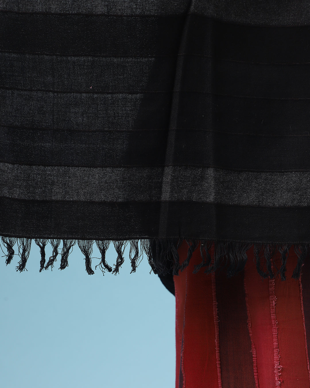 Deconstructed Black Sari