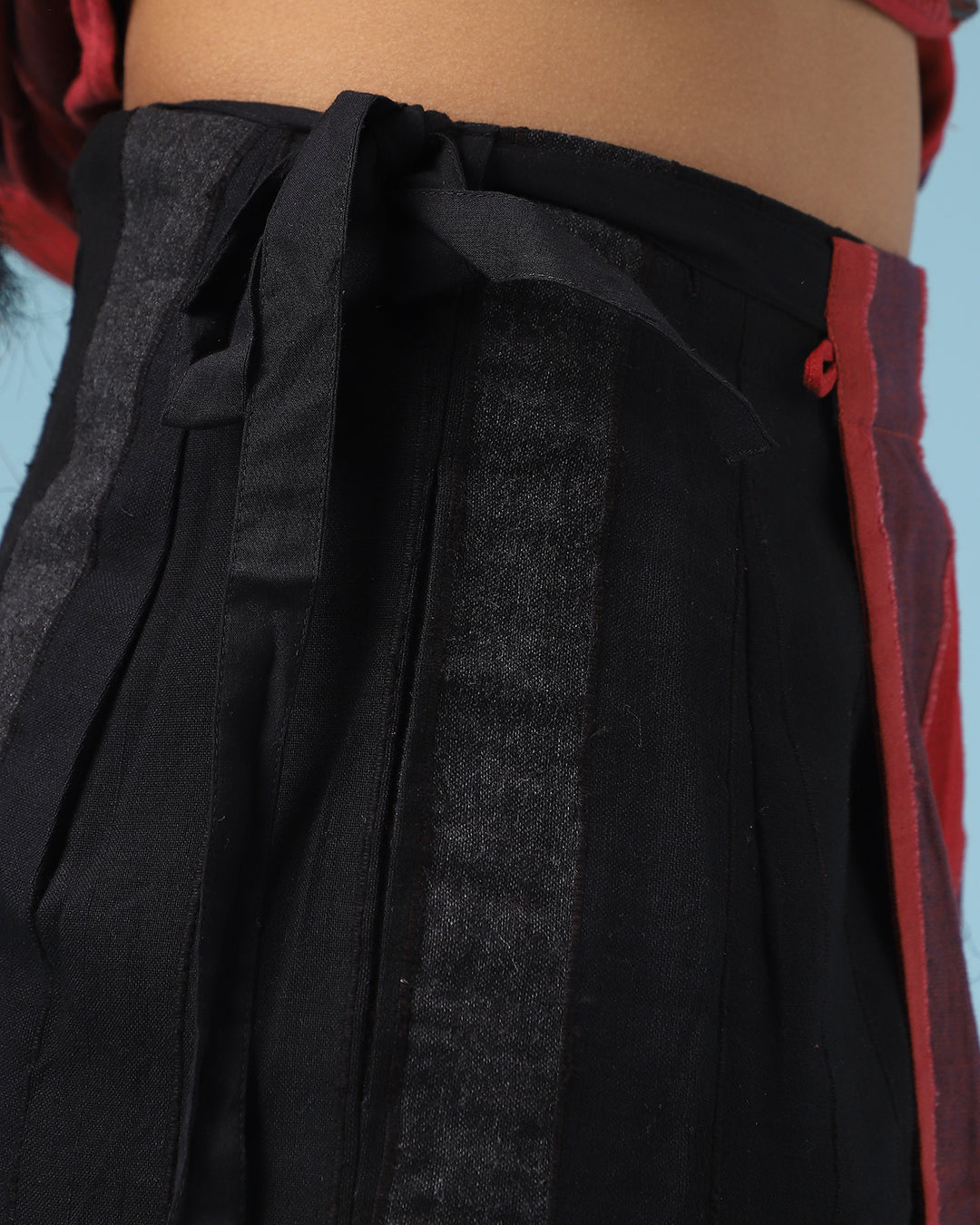 Deconstructed Black Sari