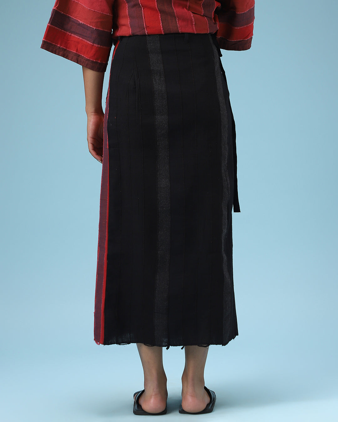 Deconstructed Black Sari