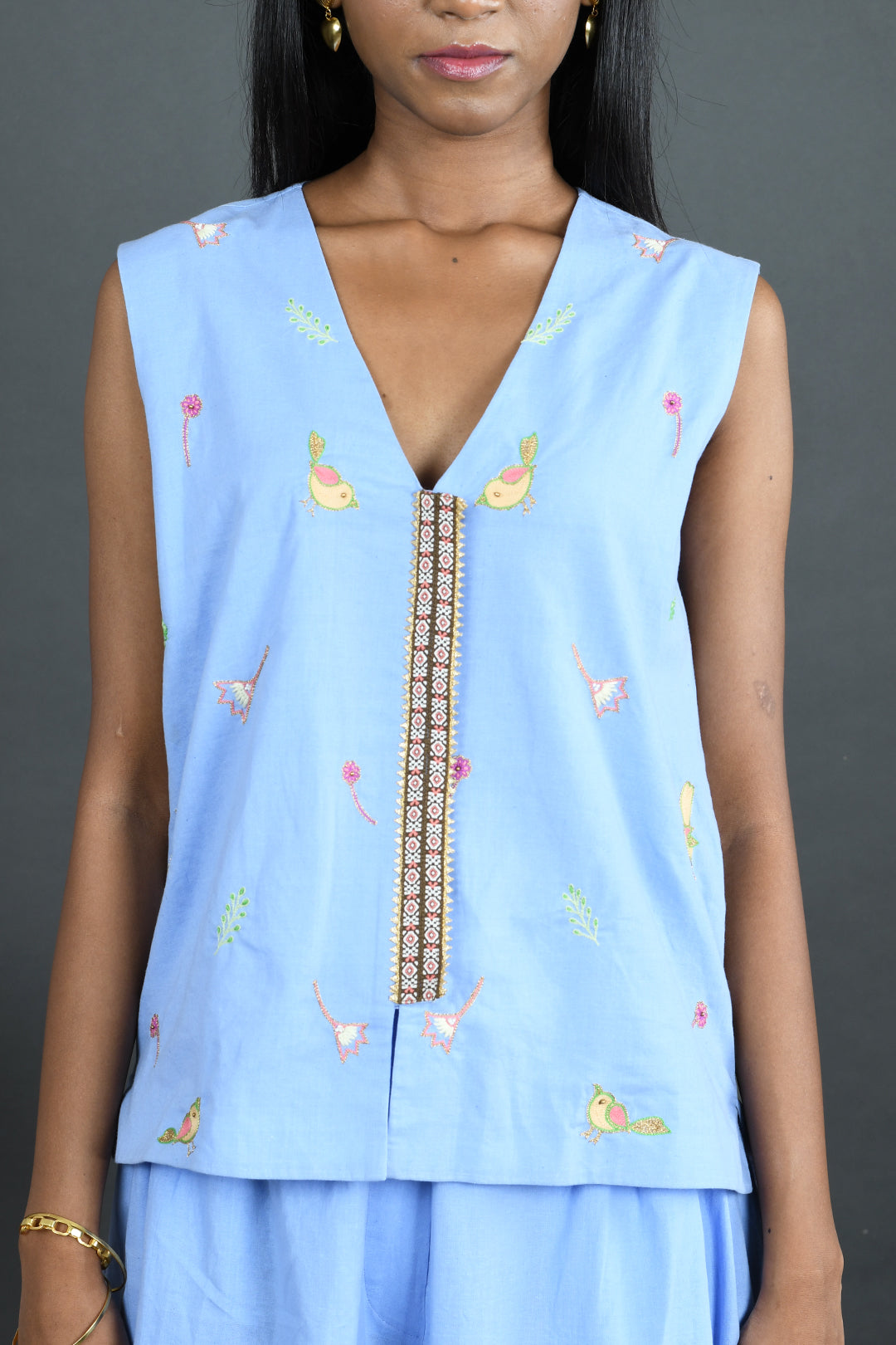 Taal - Blue Cotton Poplin Co-Ord Set