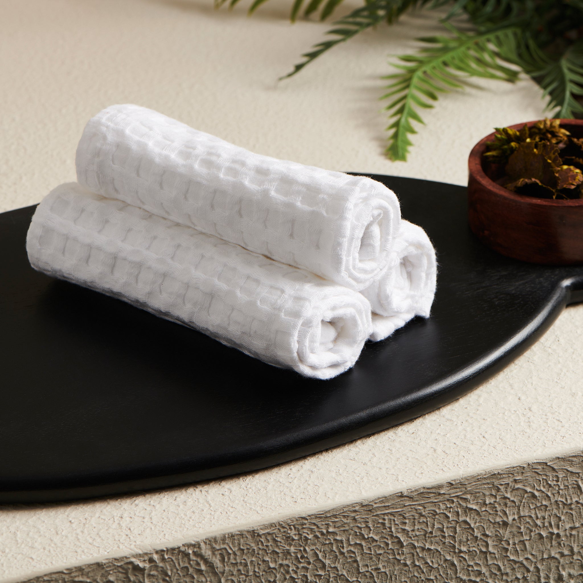 Bloom Cotton Waffle Towel
