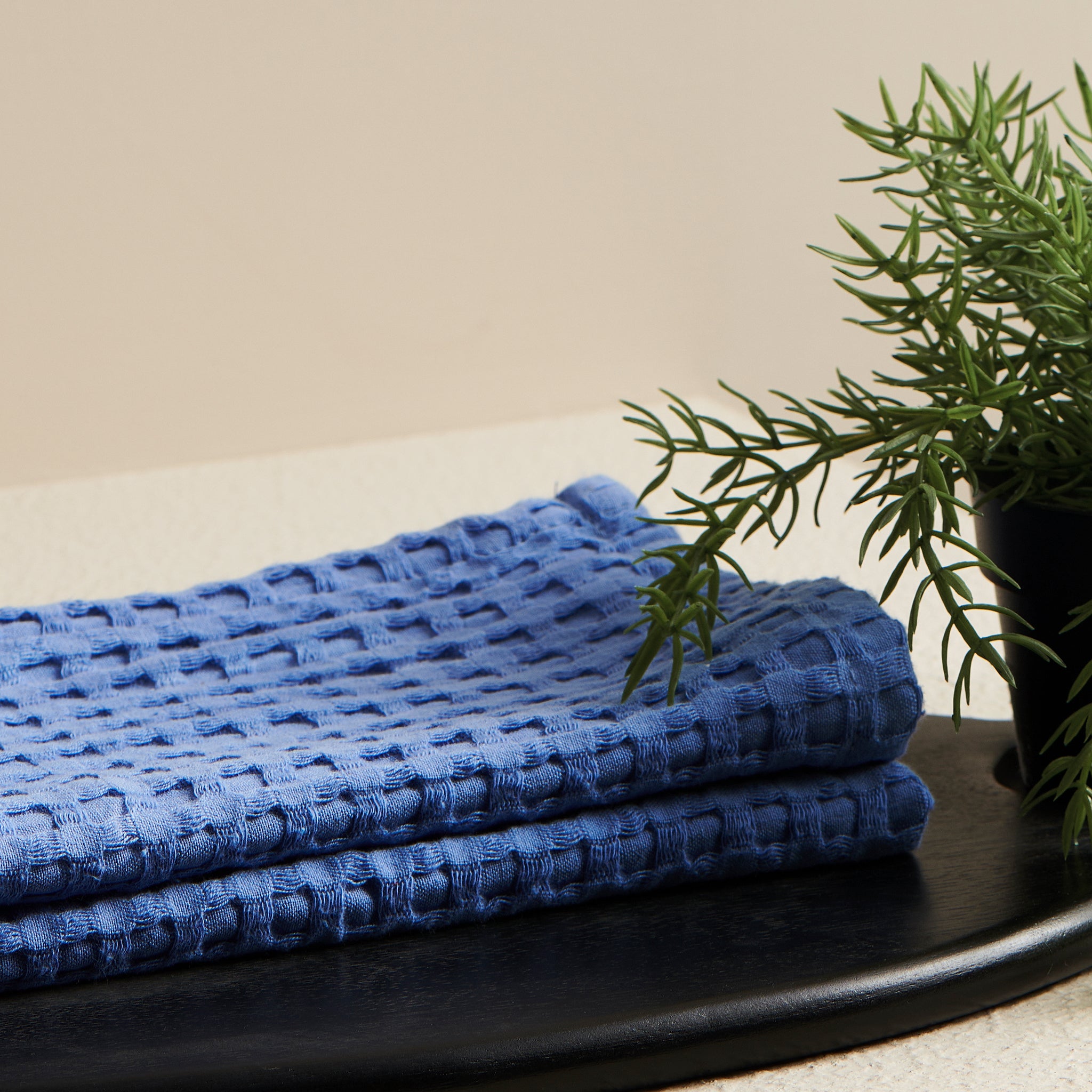 Pebble Cotton Waffle Towel
