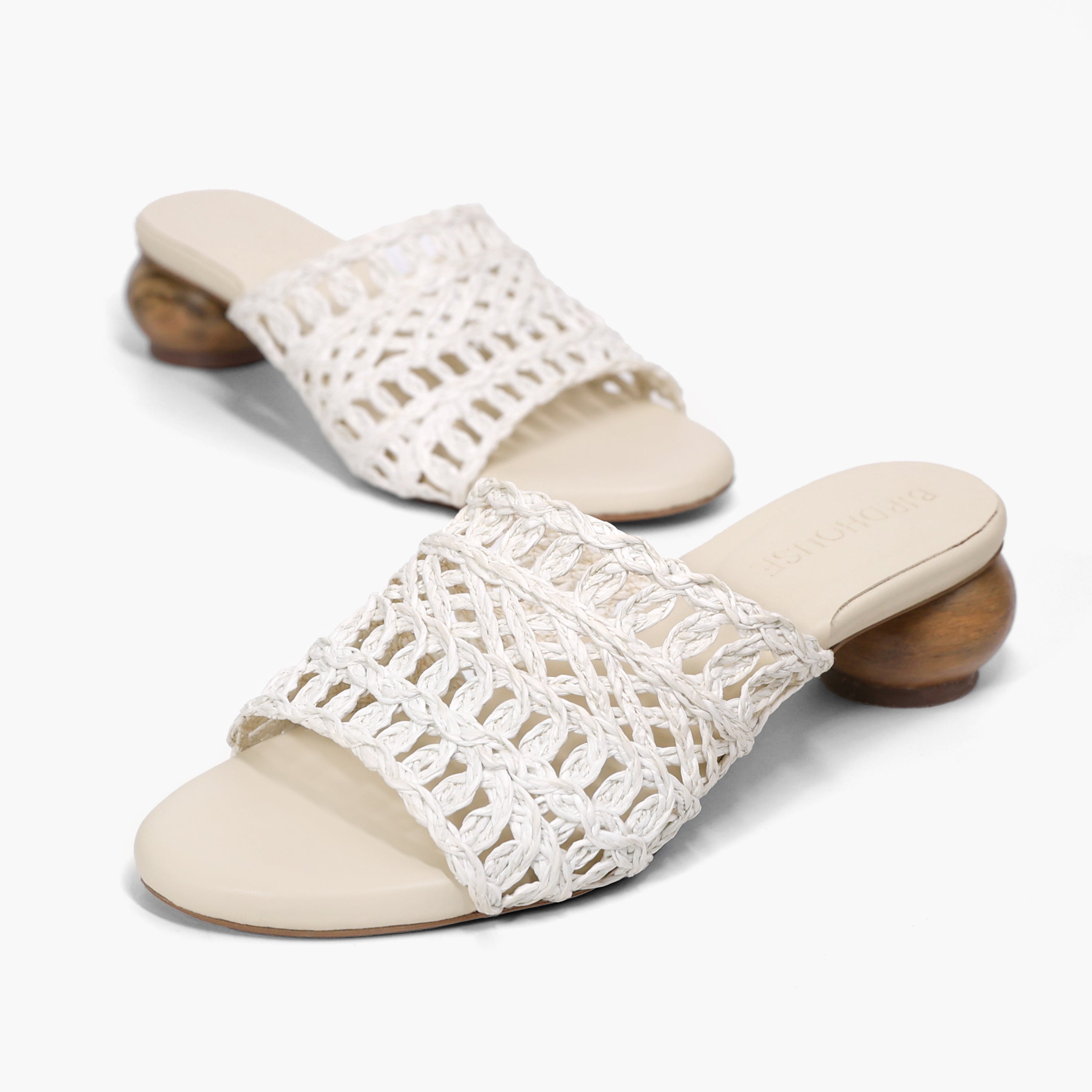 Cream Baya Matka Heels
