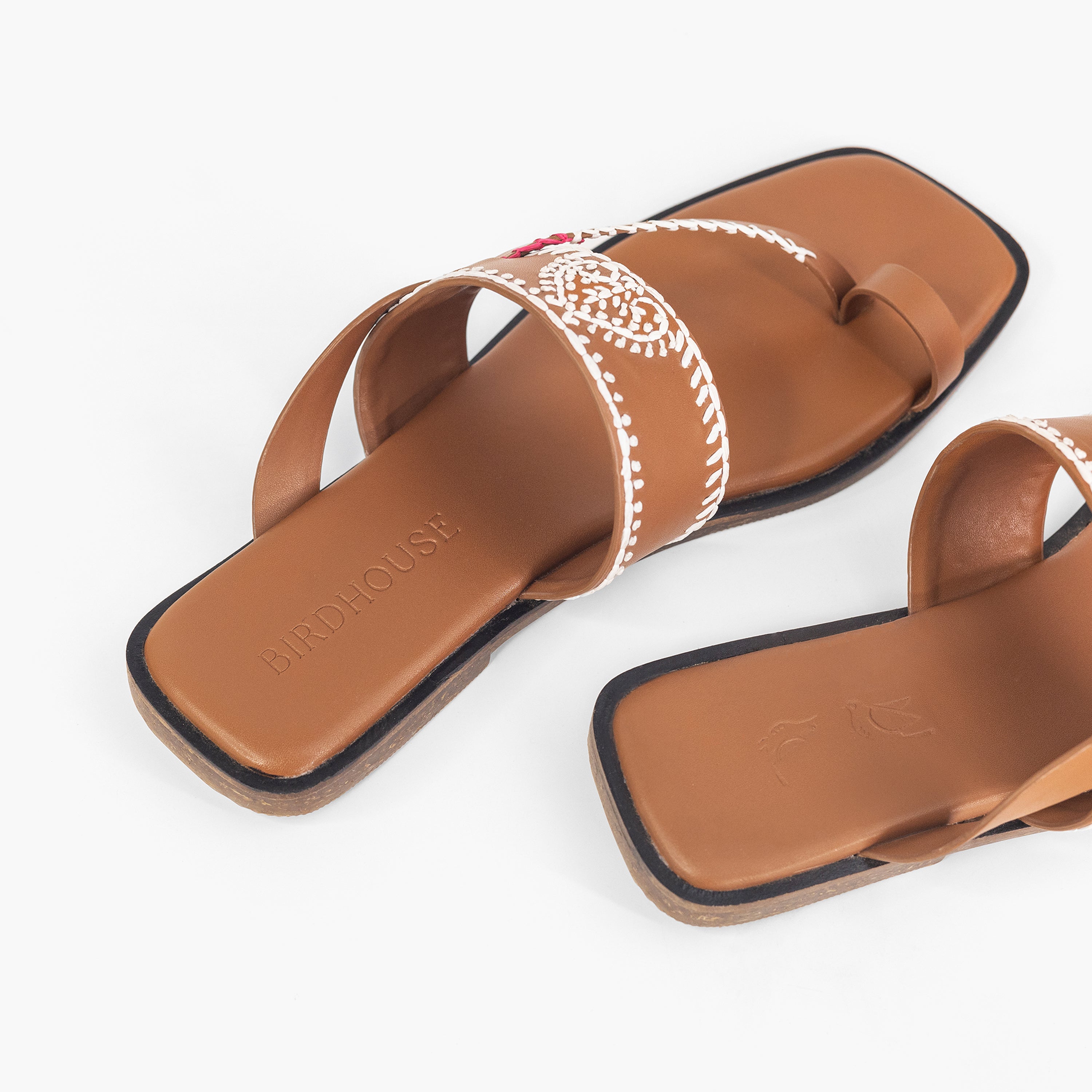 Dark Tan Aangan Flats