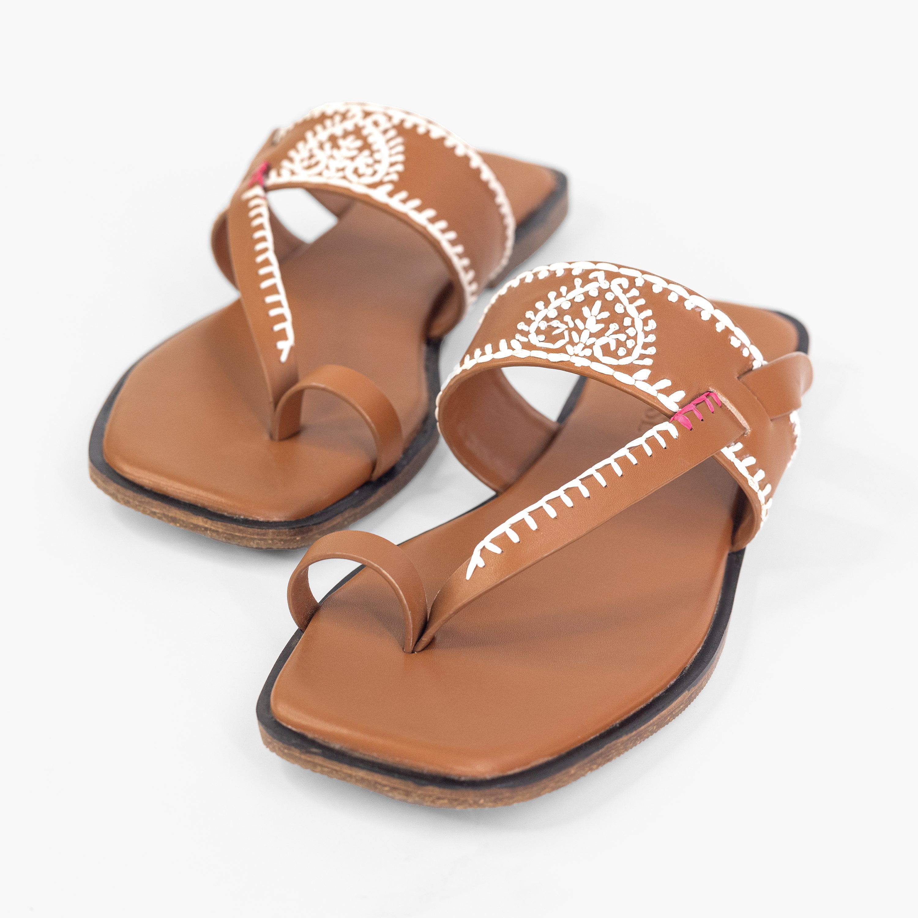 Dark Tan Aangan Flats