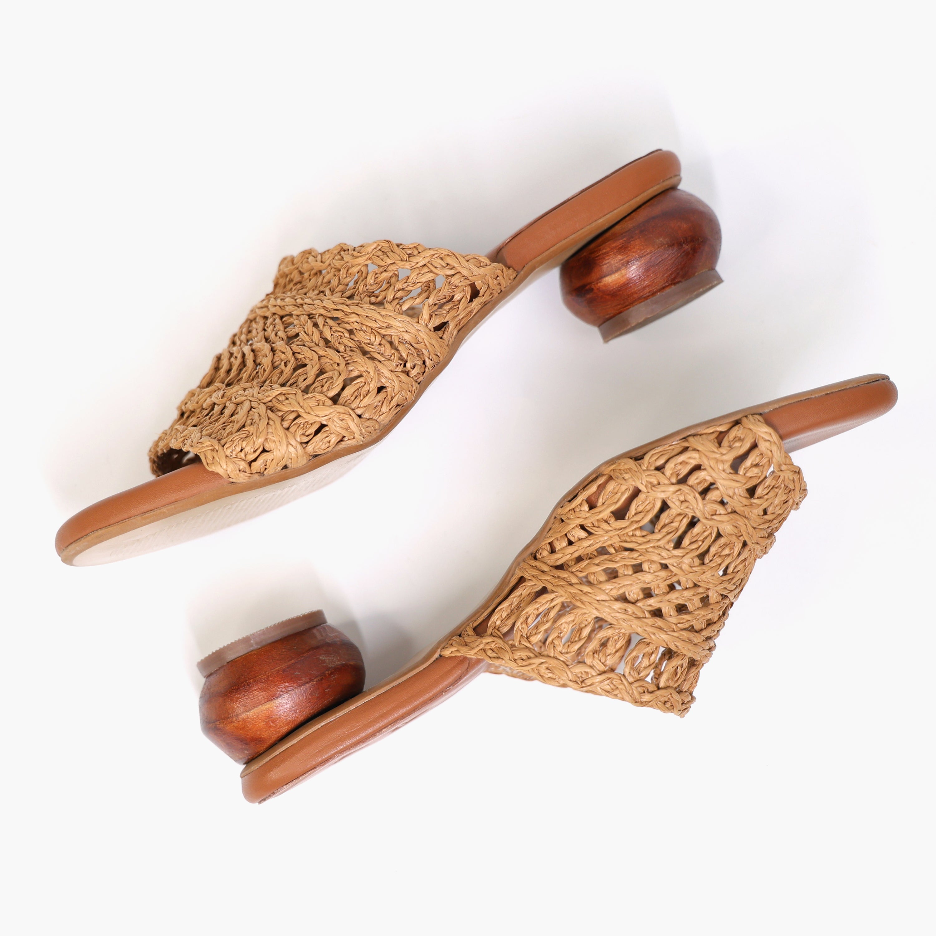 Dark Tan Baya Matka Heels