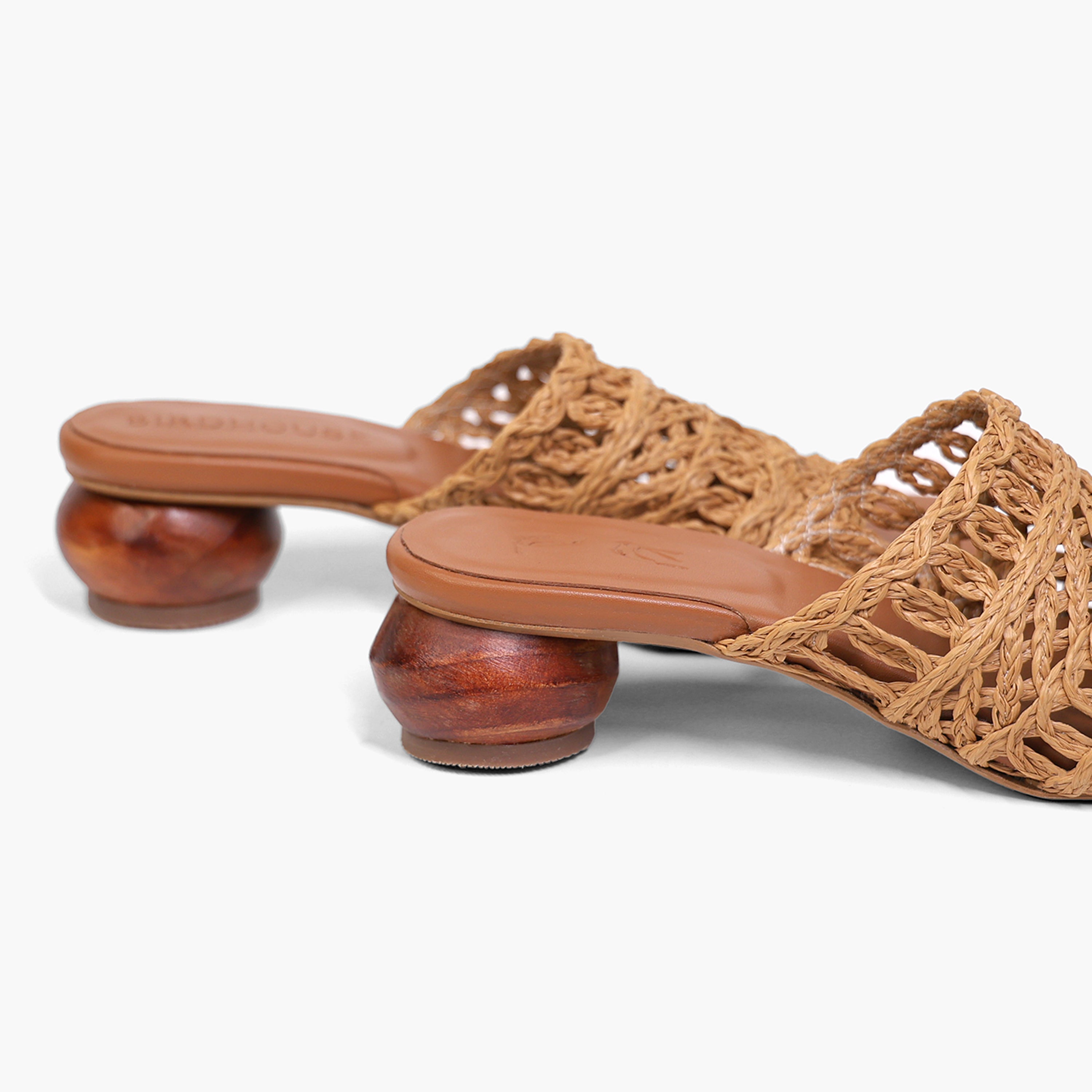Dark Tan Baya Matka Heels