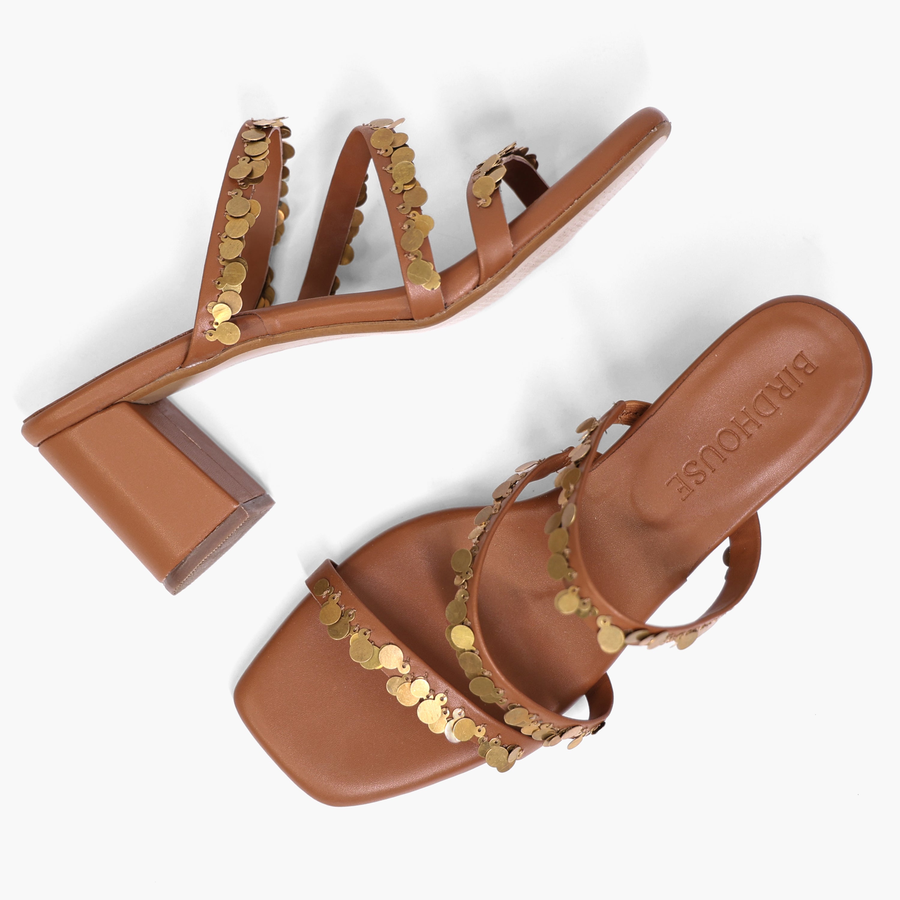 Dark Tan Bulbul Heels