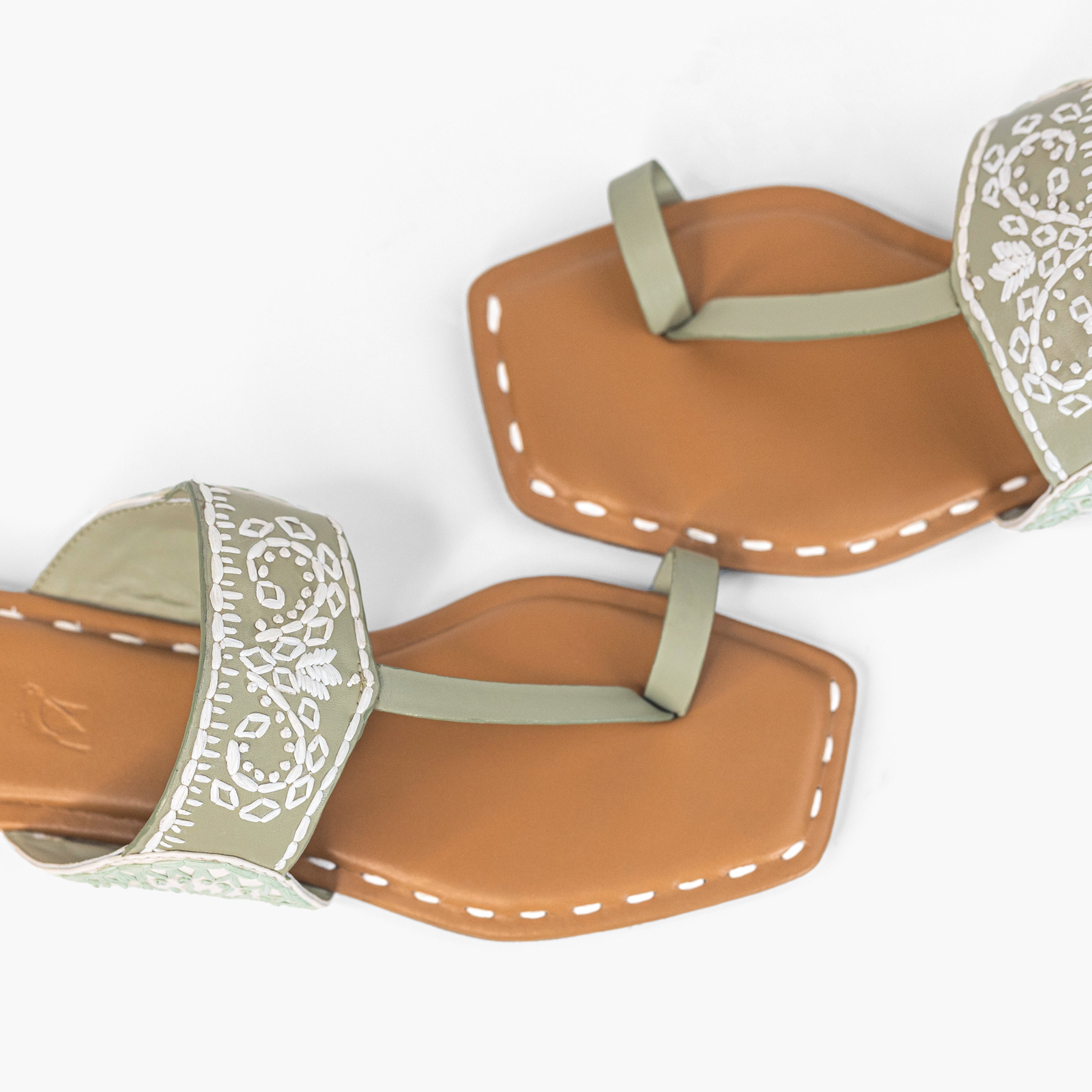 Sage Green Mandana Flats