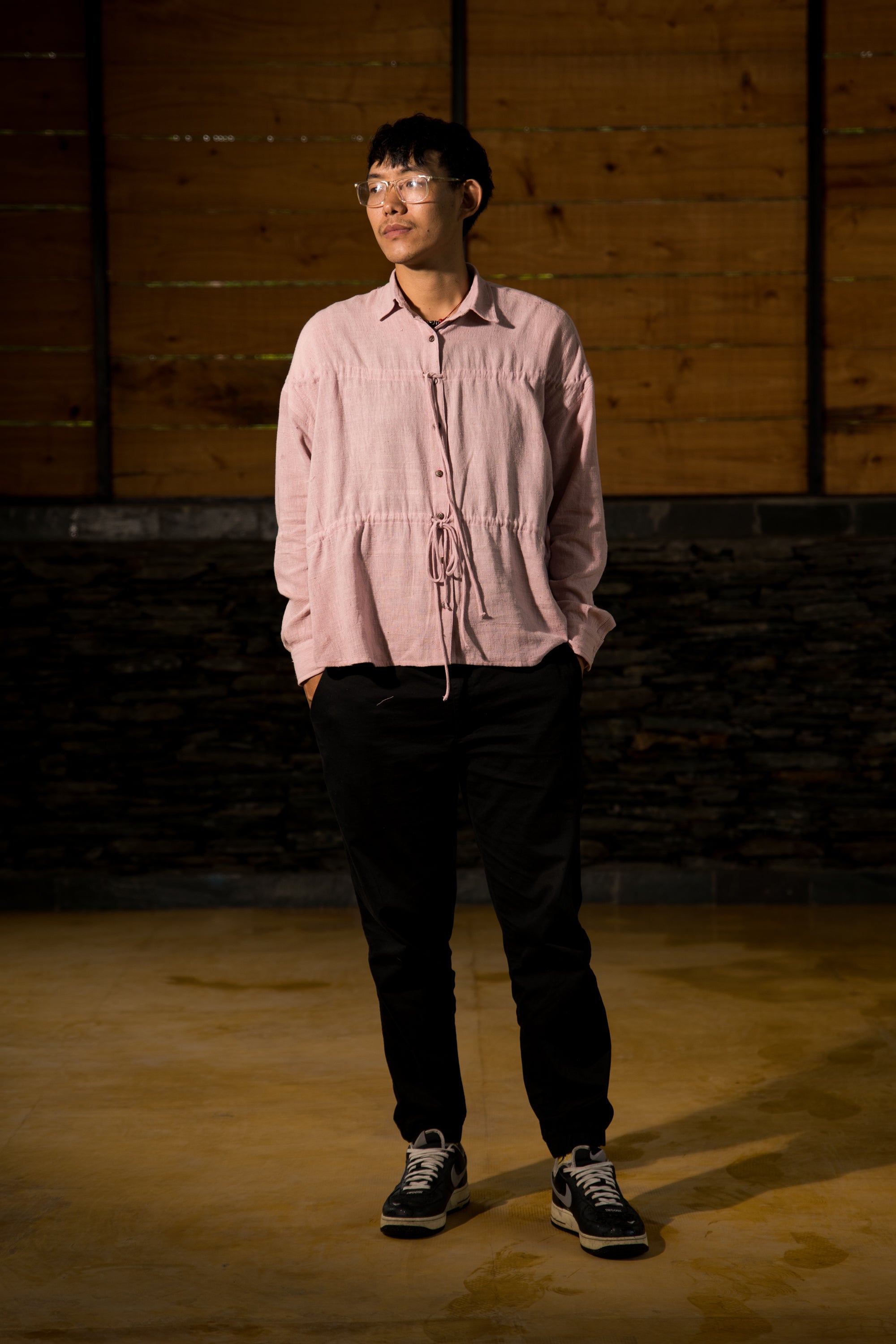 Kala Cotton Unisex Eco-Friendly Shirt With Drawstring Ties