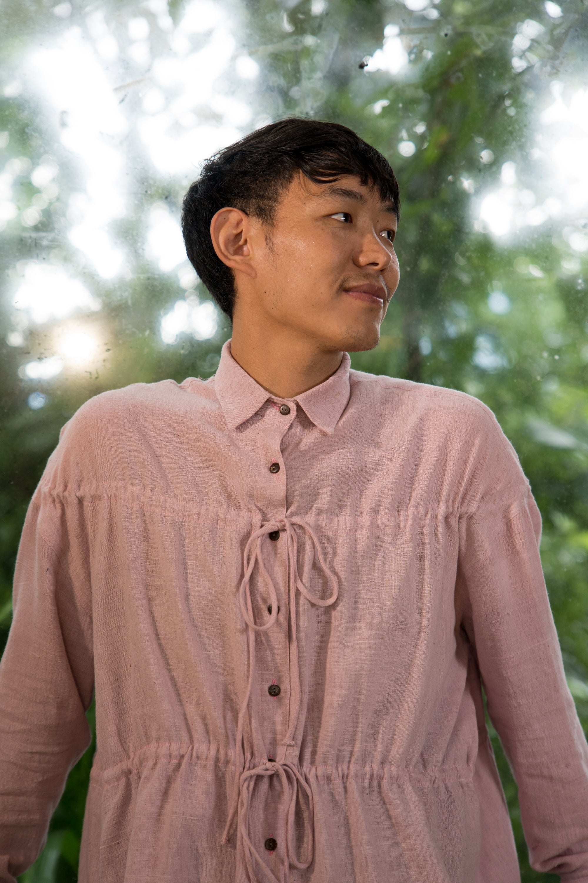 Kala Cotton Unisex Eco-Friendly Shirt With Drawstring Ties
