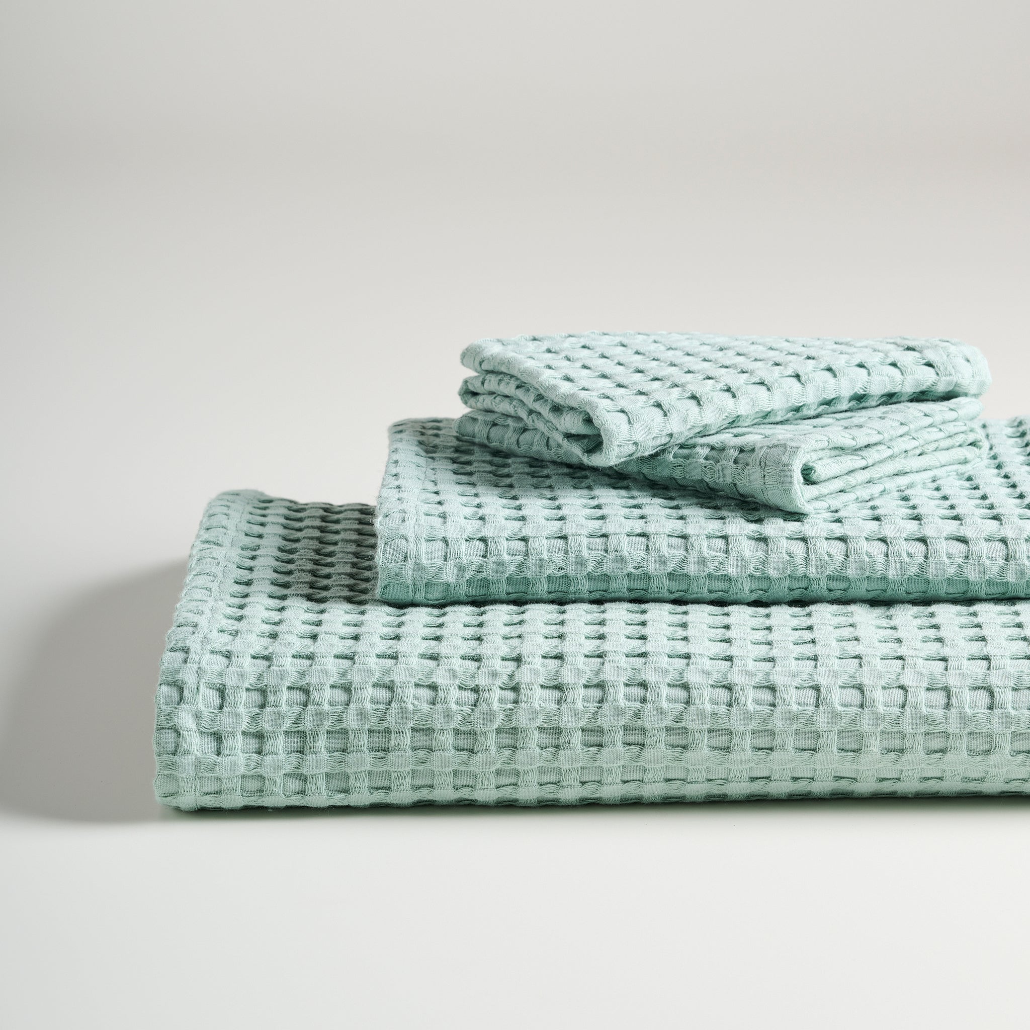 Chalk Cotton Waffle Towel