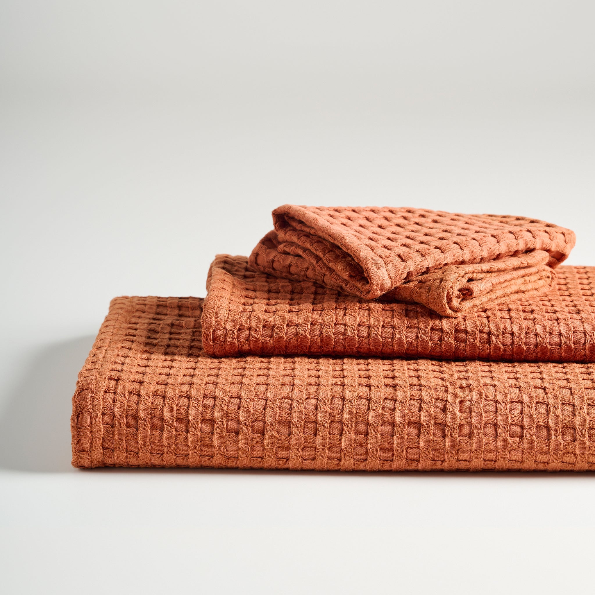 Honeycomb Cotton Bamboo Waffle Towel