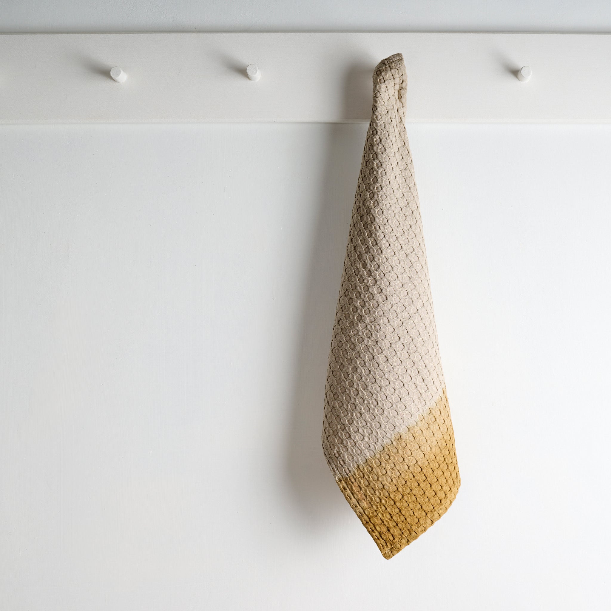 Dip Dye Cotton Bamboo Waffle Towel