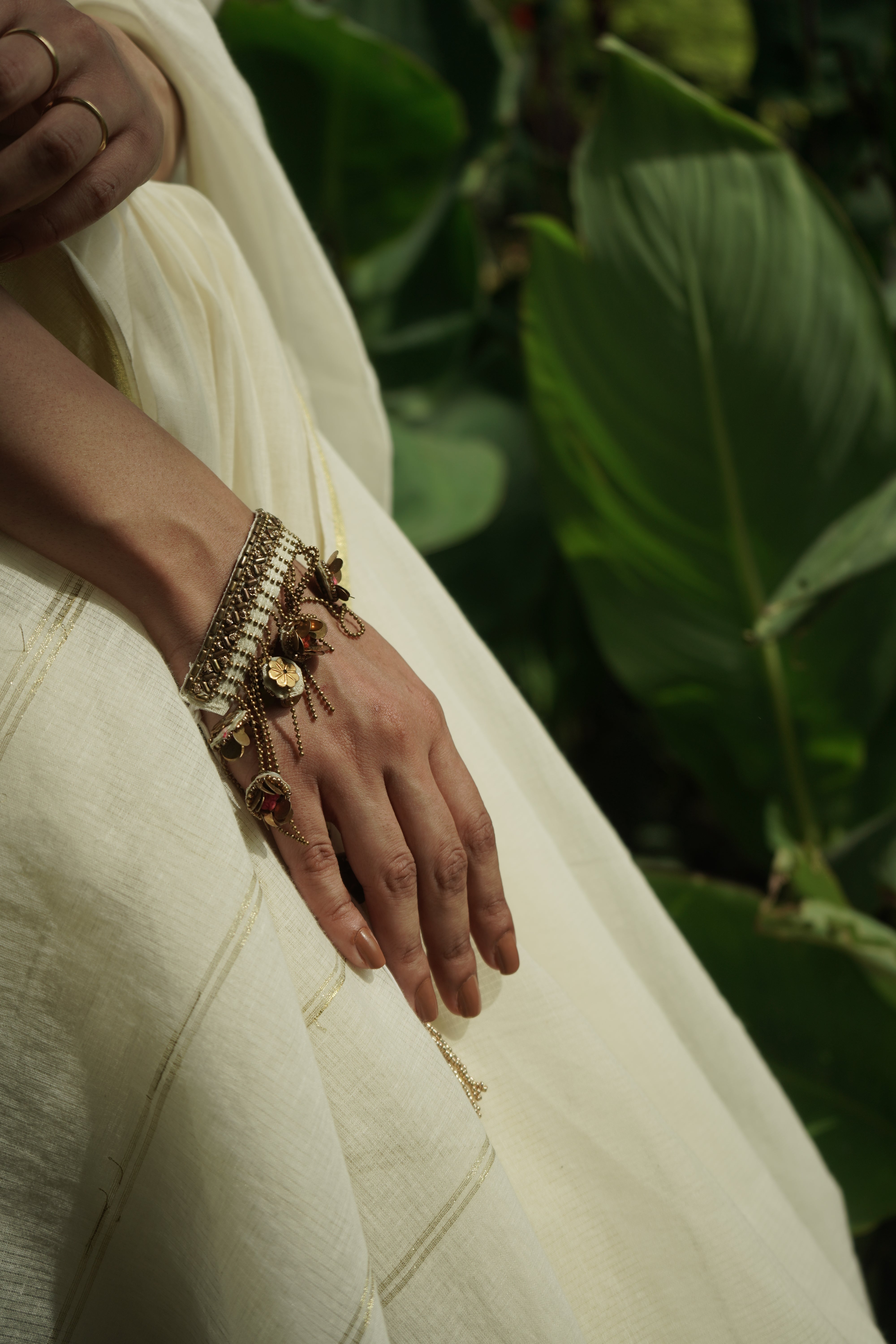 Mogra - Handcrafted Gold Bracelet