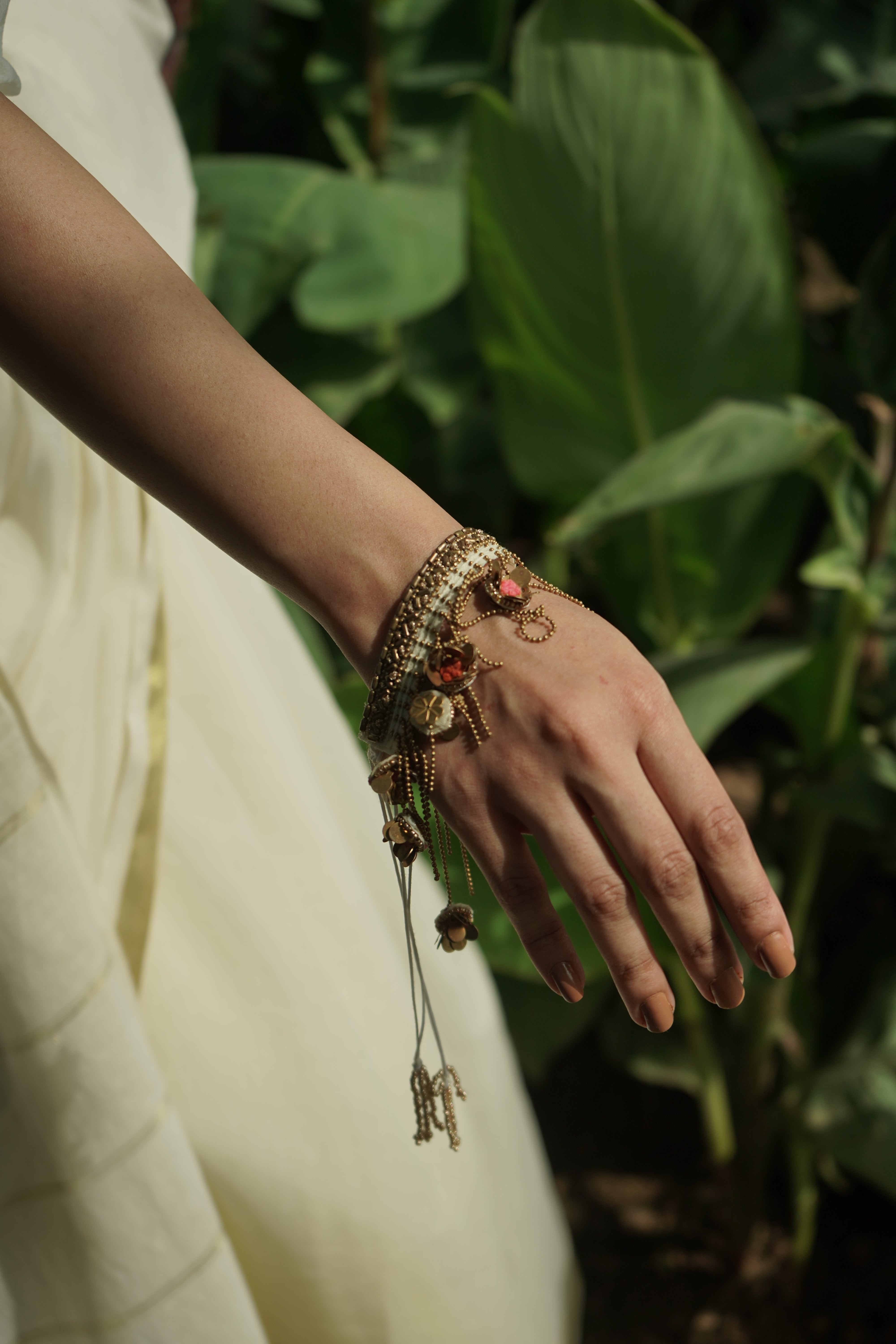 Mogra - Handcrafted Gold Bracelet