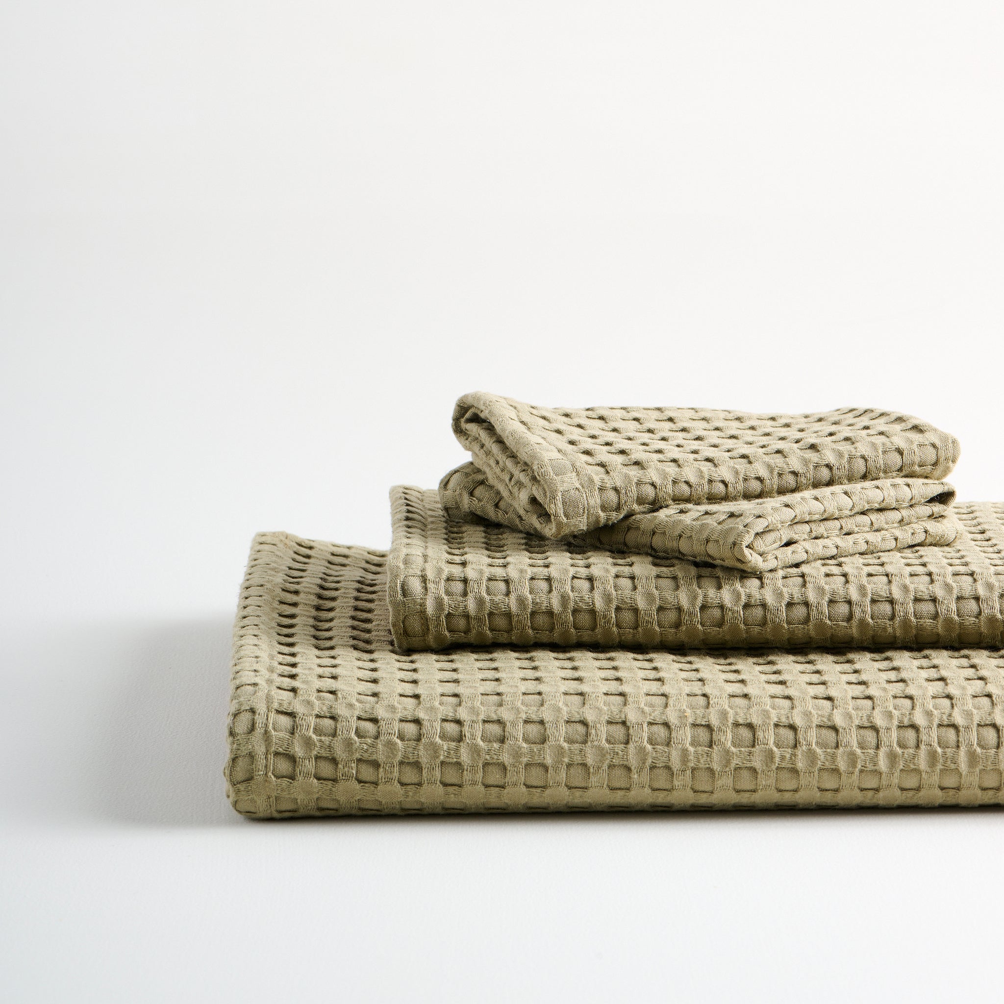 Beehive Cotton Bamboo Waffle Towel