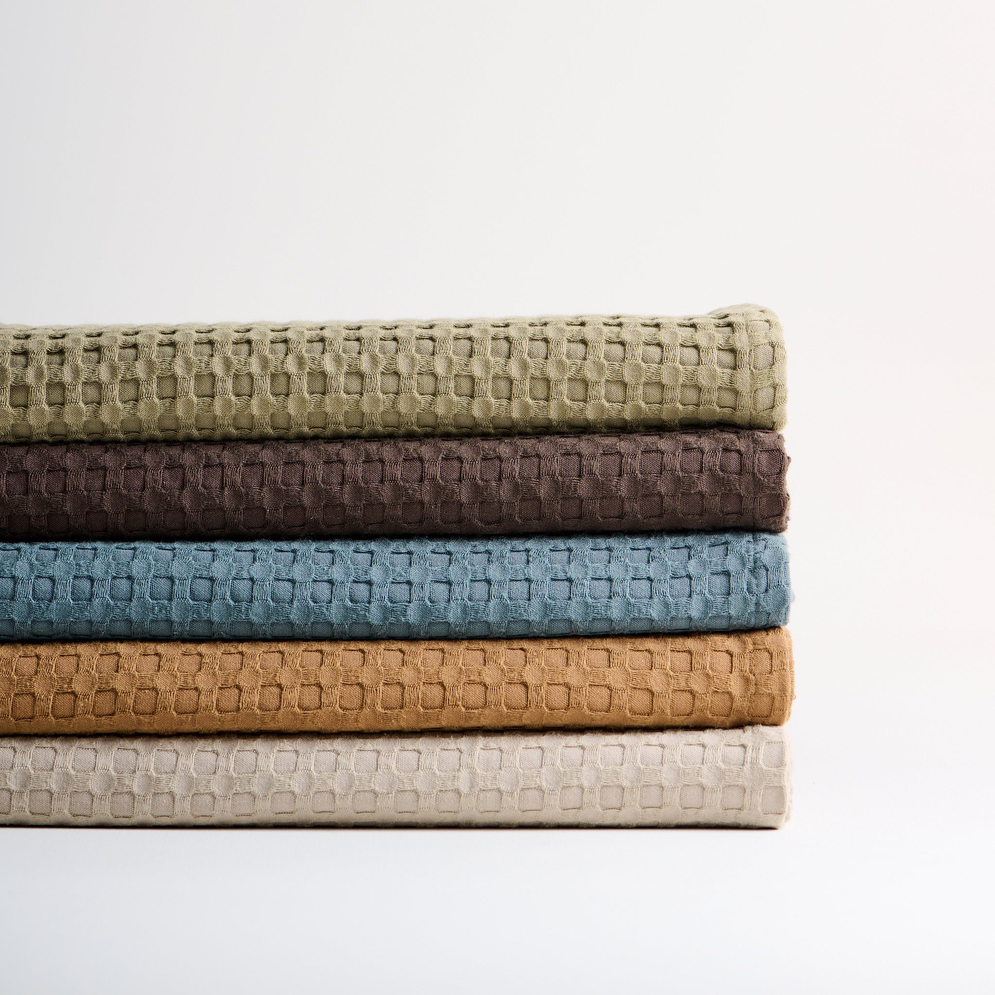Beehive Cotton Bamboo Waffle Towel
