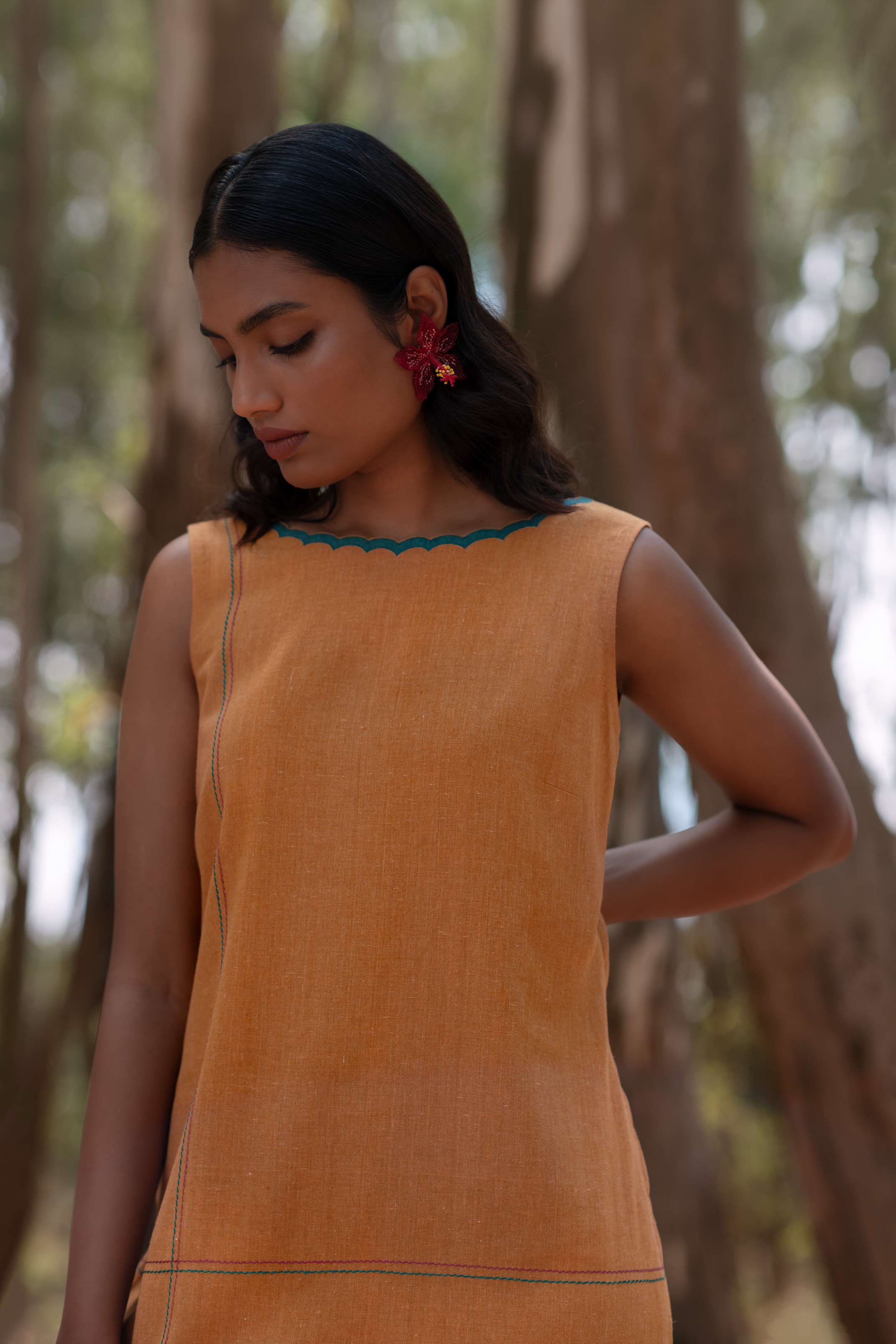 Citrus mustard Dress