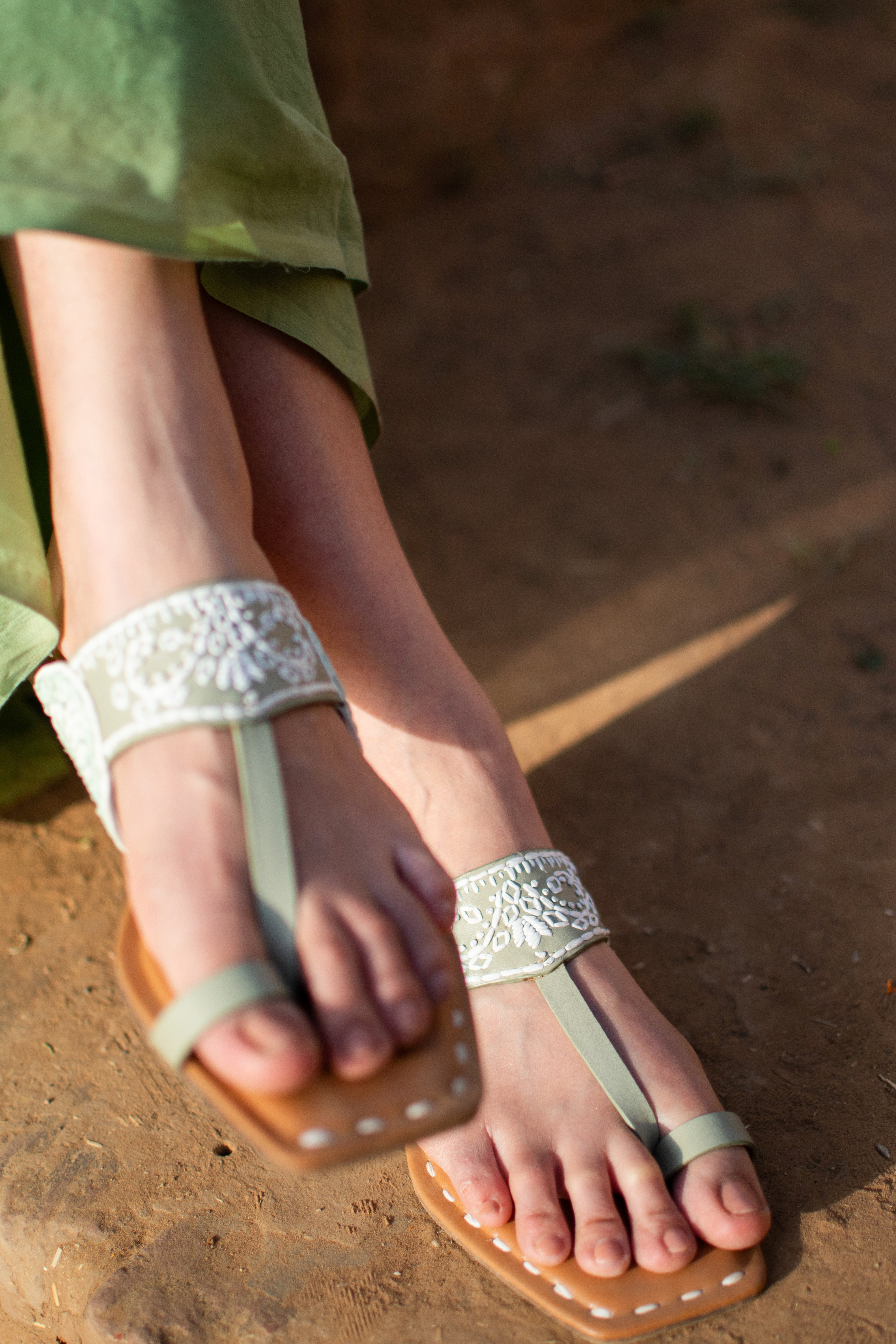 Sage Green Mandana Flats