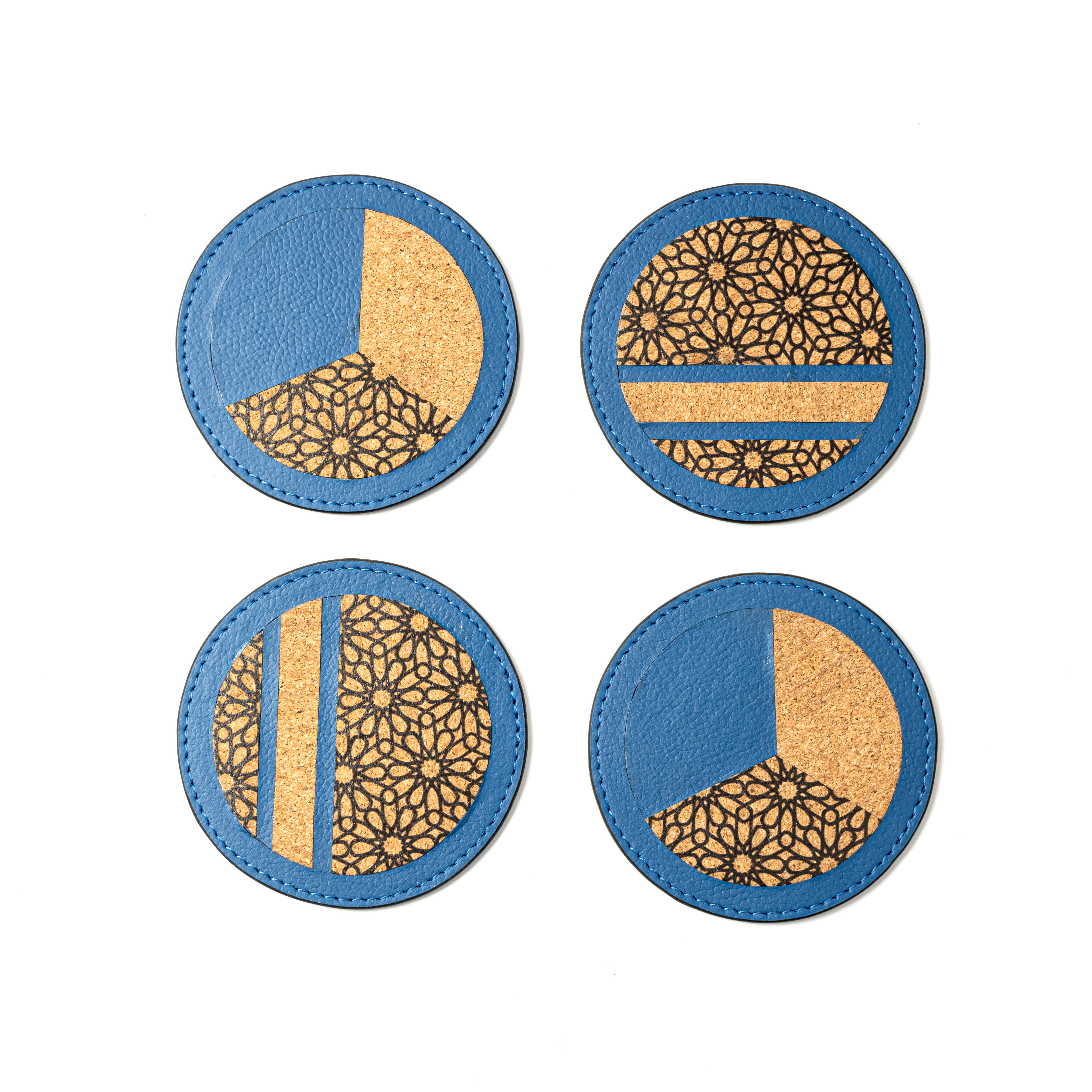 Blue eco friendly coasters