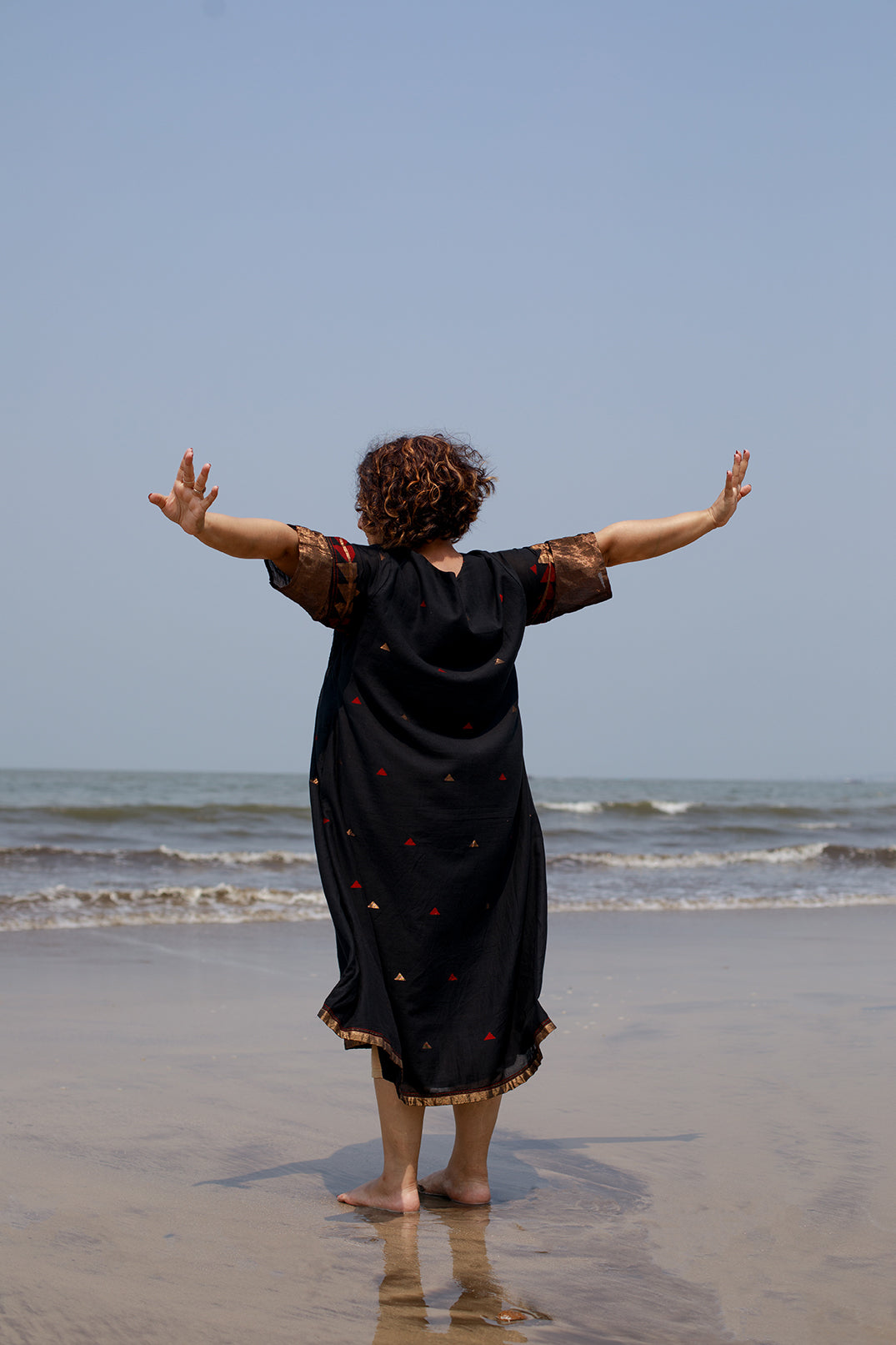 Kohl Dreams Black Jamdani Dress