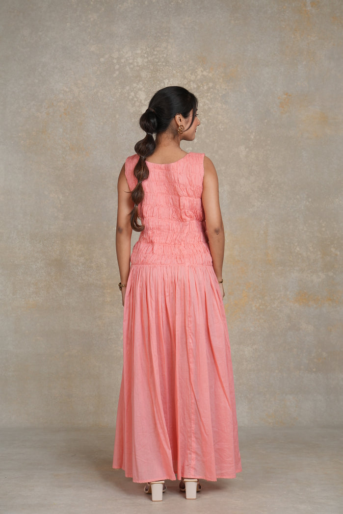 Peach Mul Cotton Glenn Dress