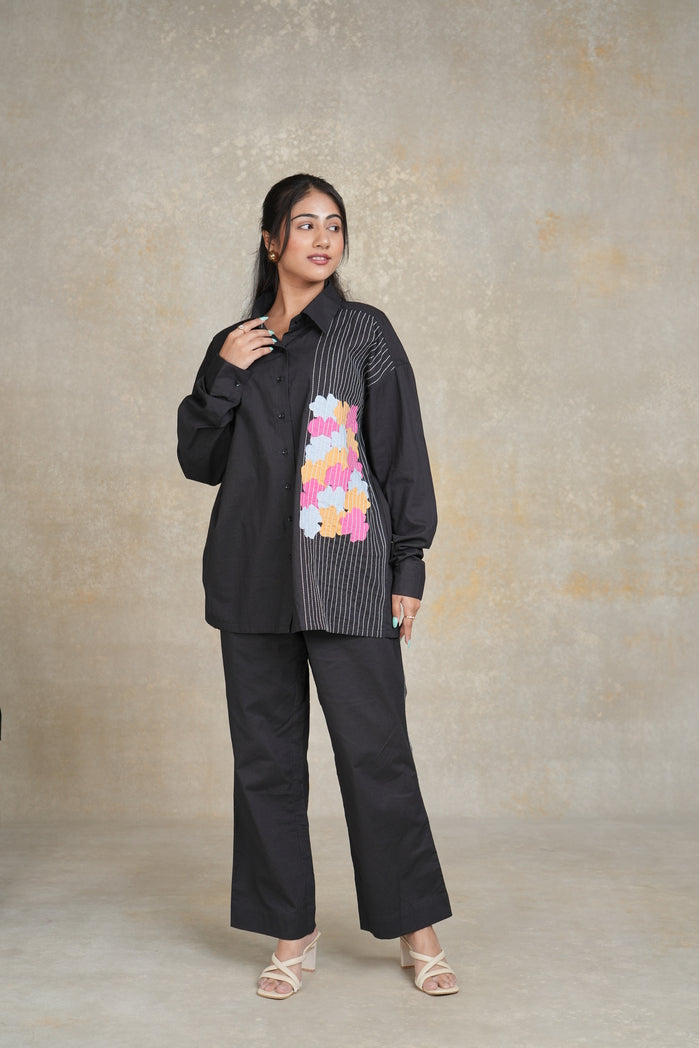 Black Cotton Poplin Noir Set