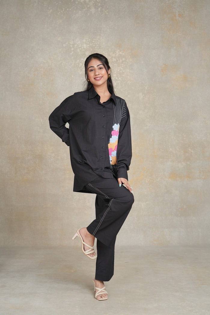 Black Cotton Poplin Noir Set