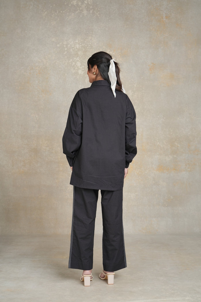 Black Cotton Poplin Noir Set