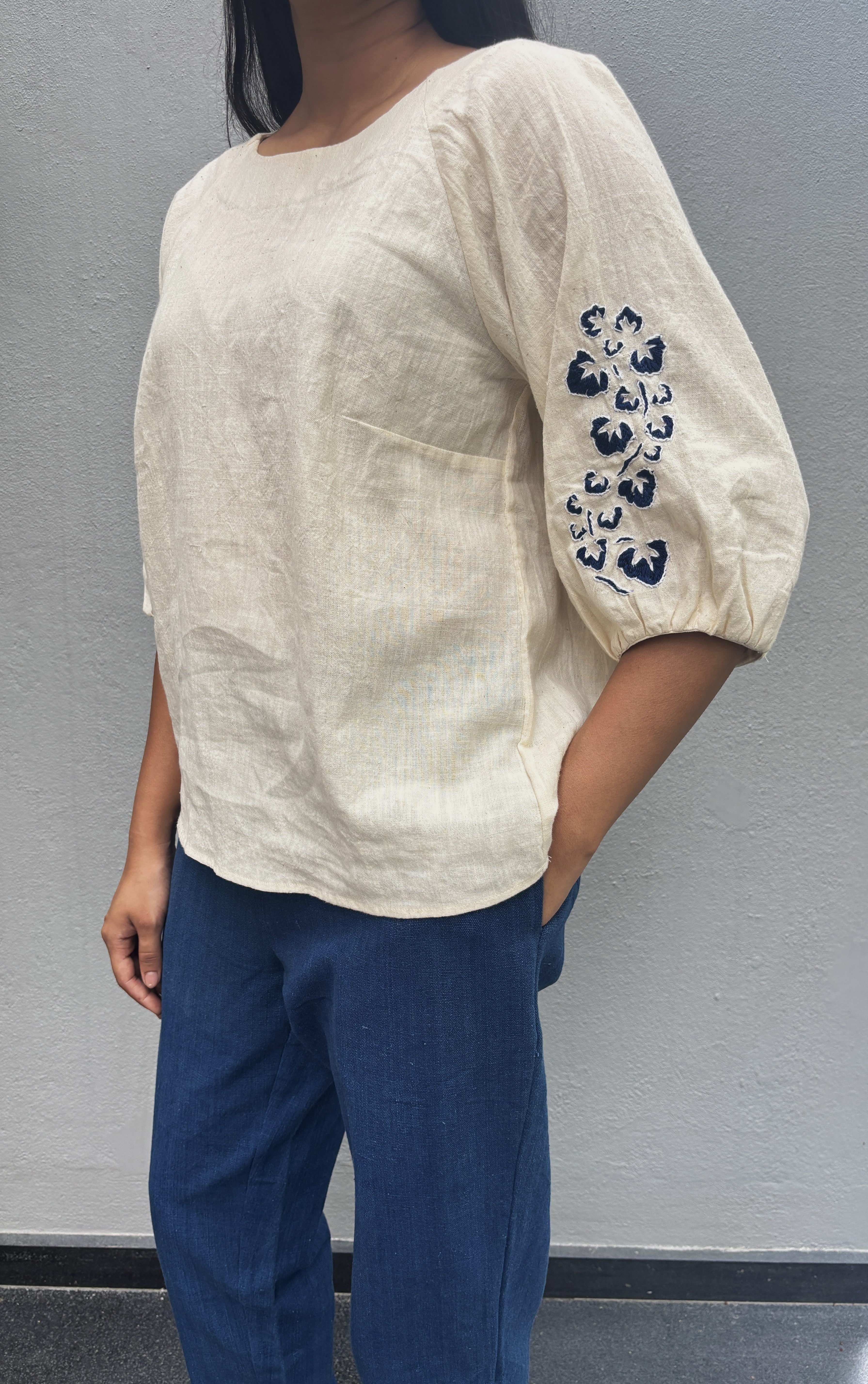 Kora Handspun & Handwoven Yuri Top