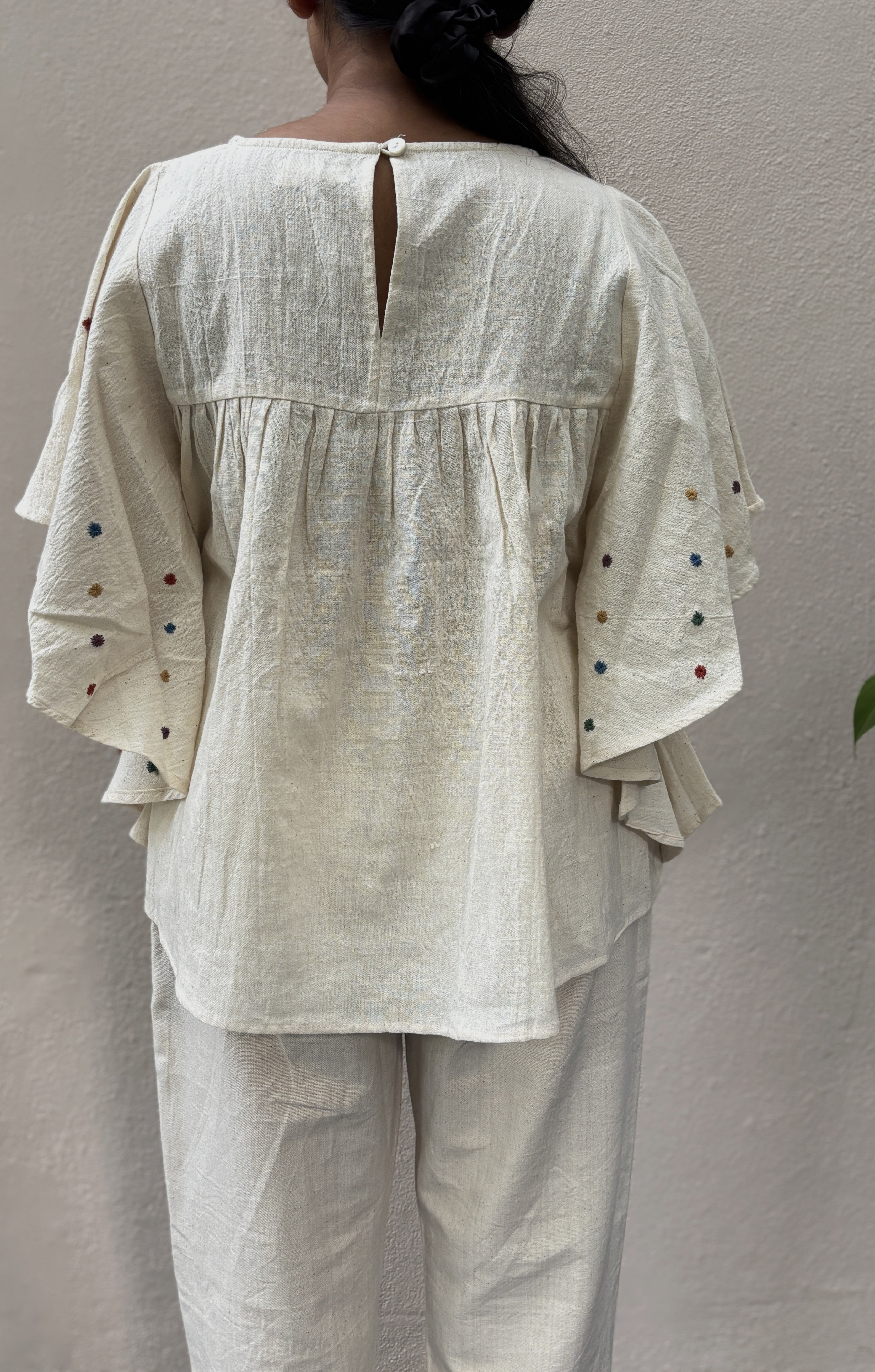 Kora Handspun & Handwoven Butterfly Top